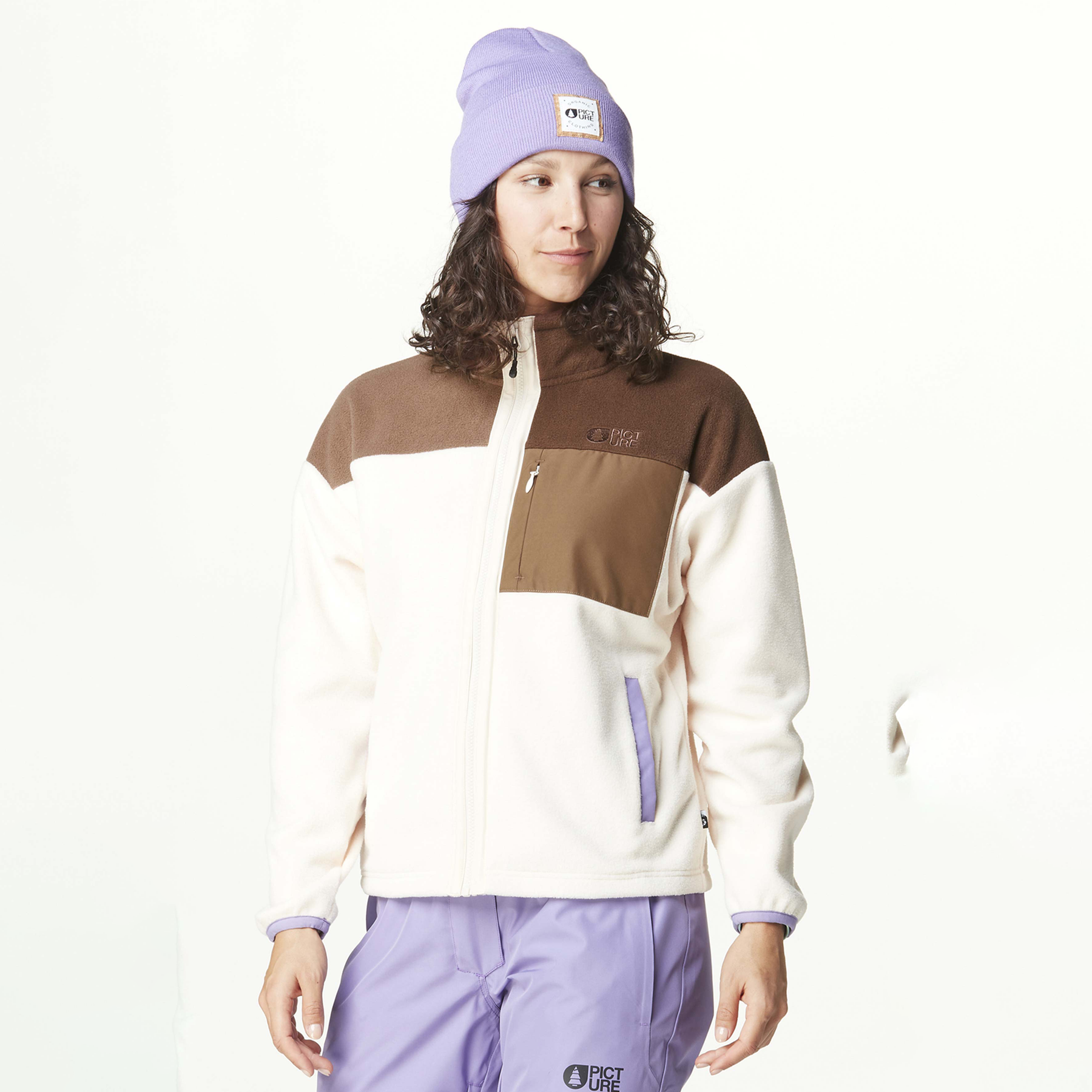 ARCCA W FZ FLEECE __color:Vanilla_Cocoa_Chicory#22