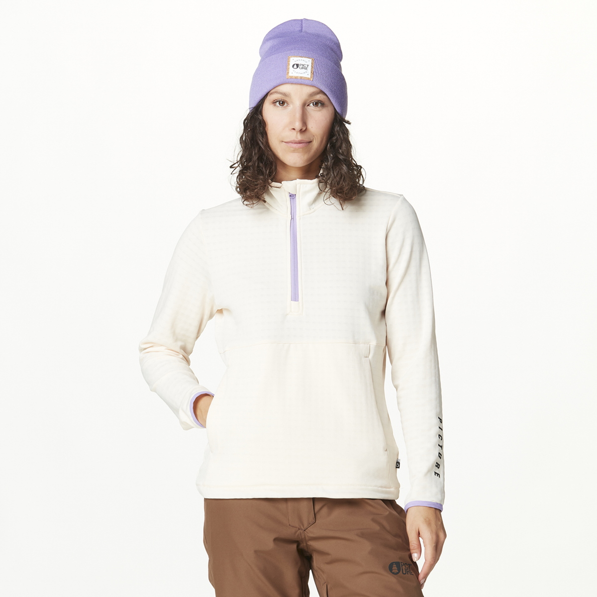 BAKE W 1/4 GRID FLEECE __color:Vanilla#33