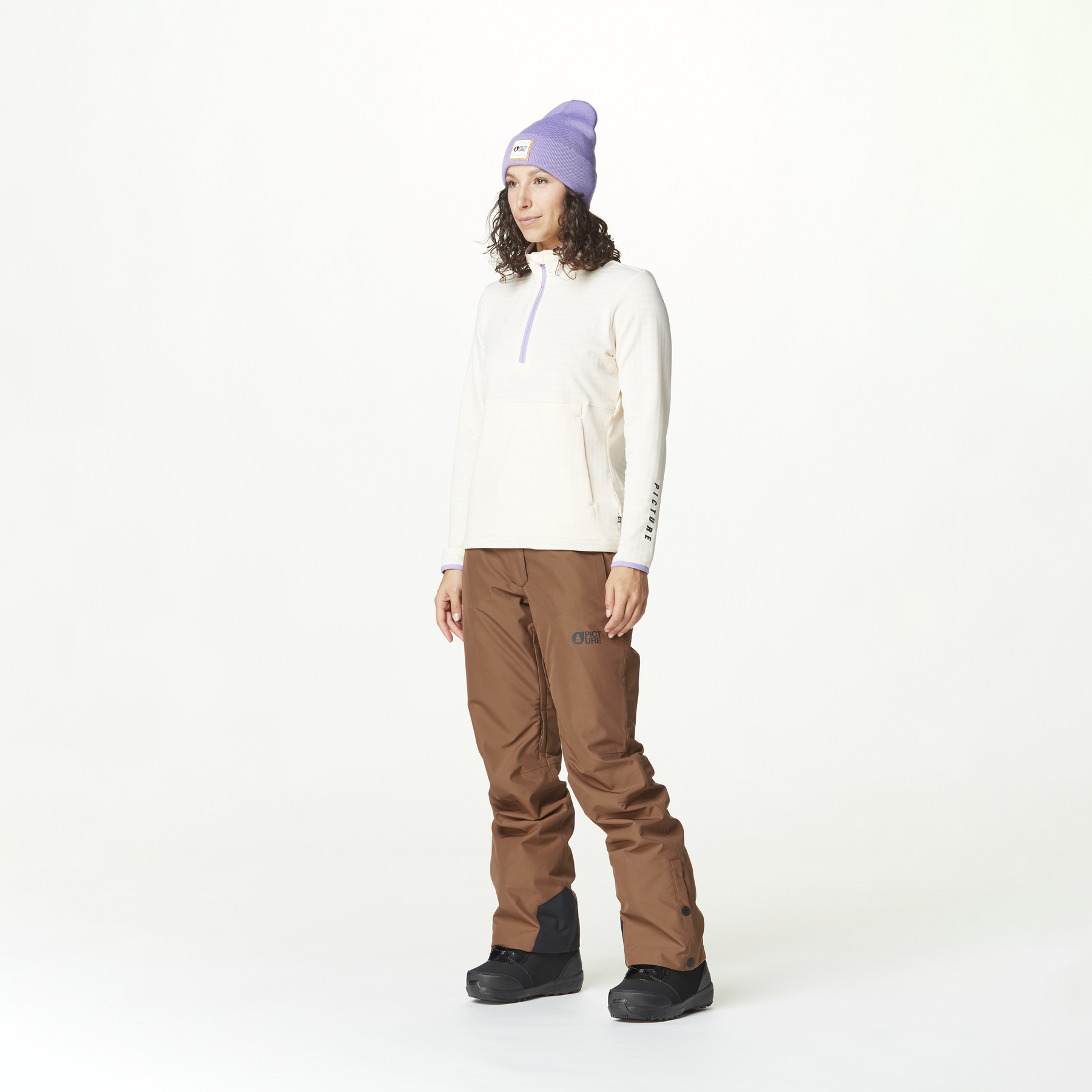 BAKE W 1/4 GRID FLEECE __color:Vanilla#31