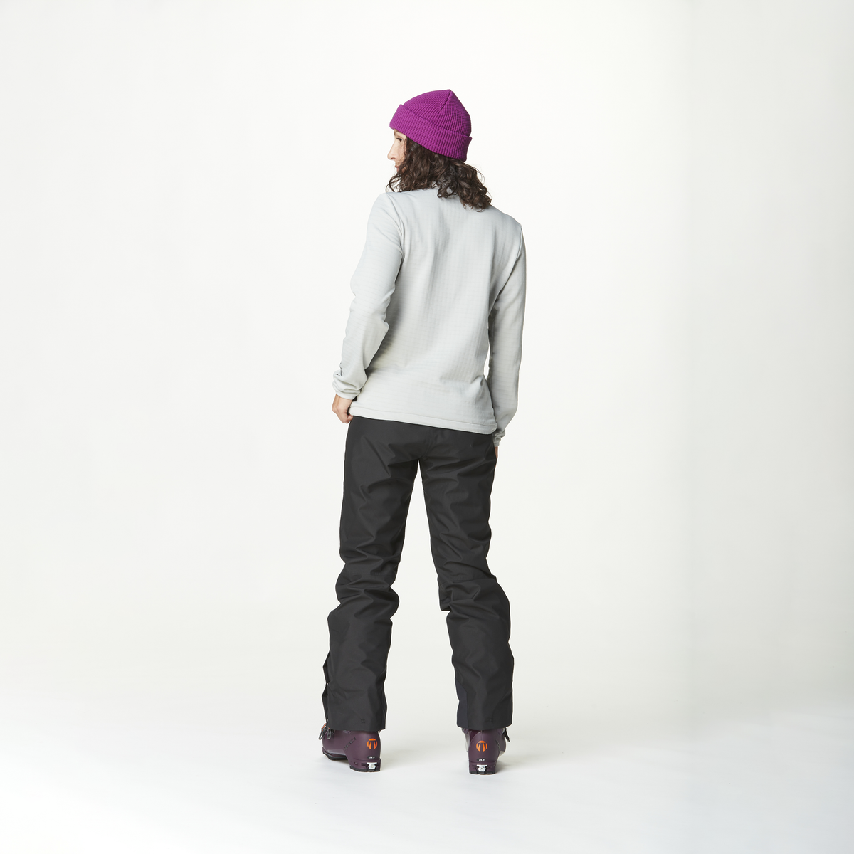 BAKE W 1/4 GRID FLEECE __color:Pigeon#23