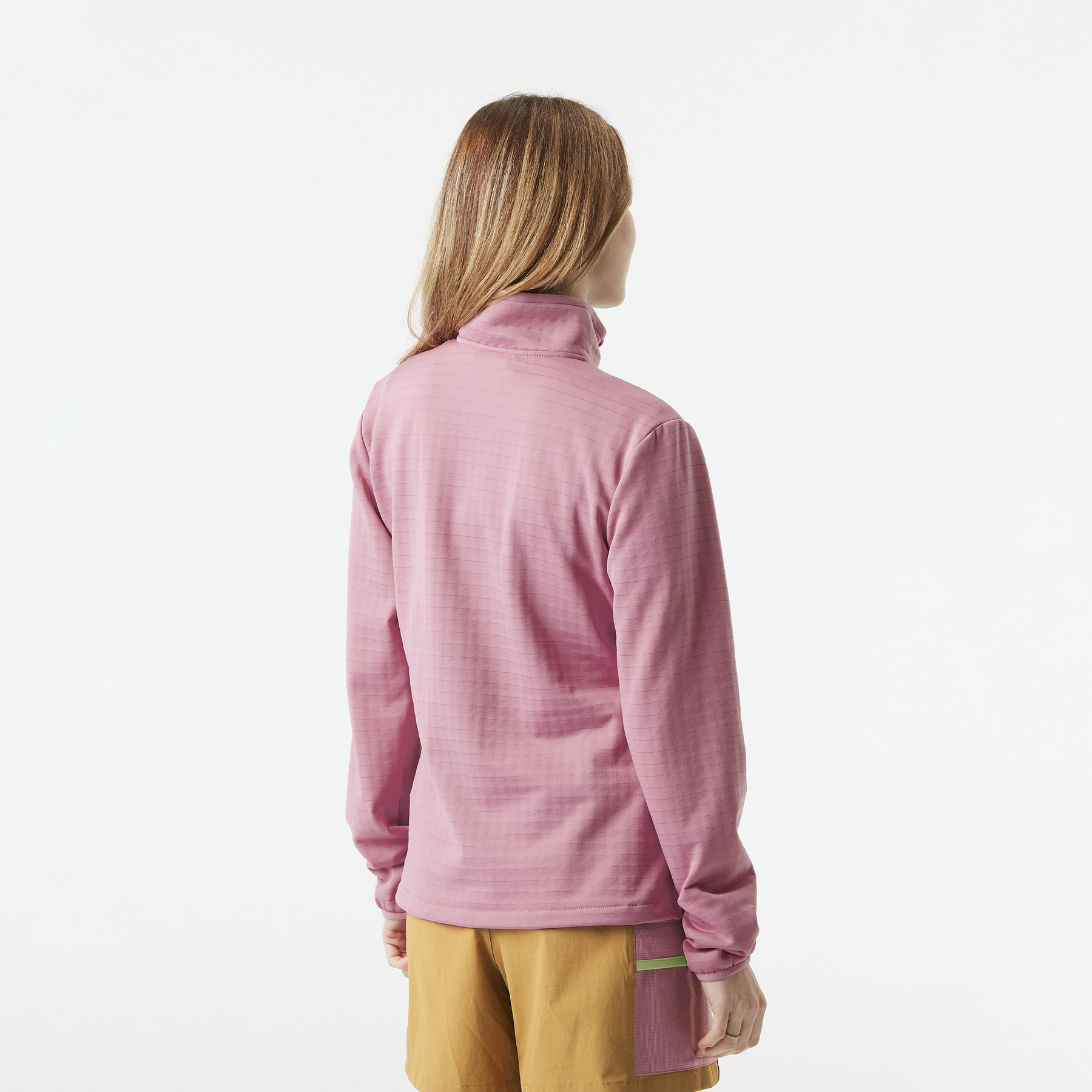 BAKE W 1/4 GRID FLEECE __color:Mauve_Orchid#10