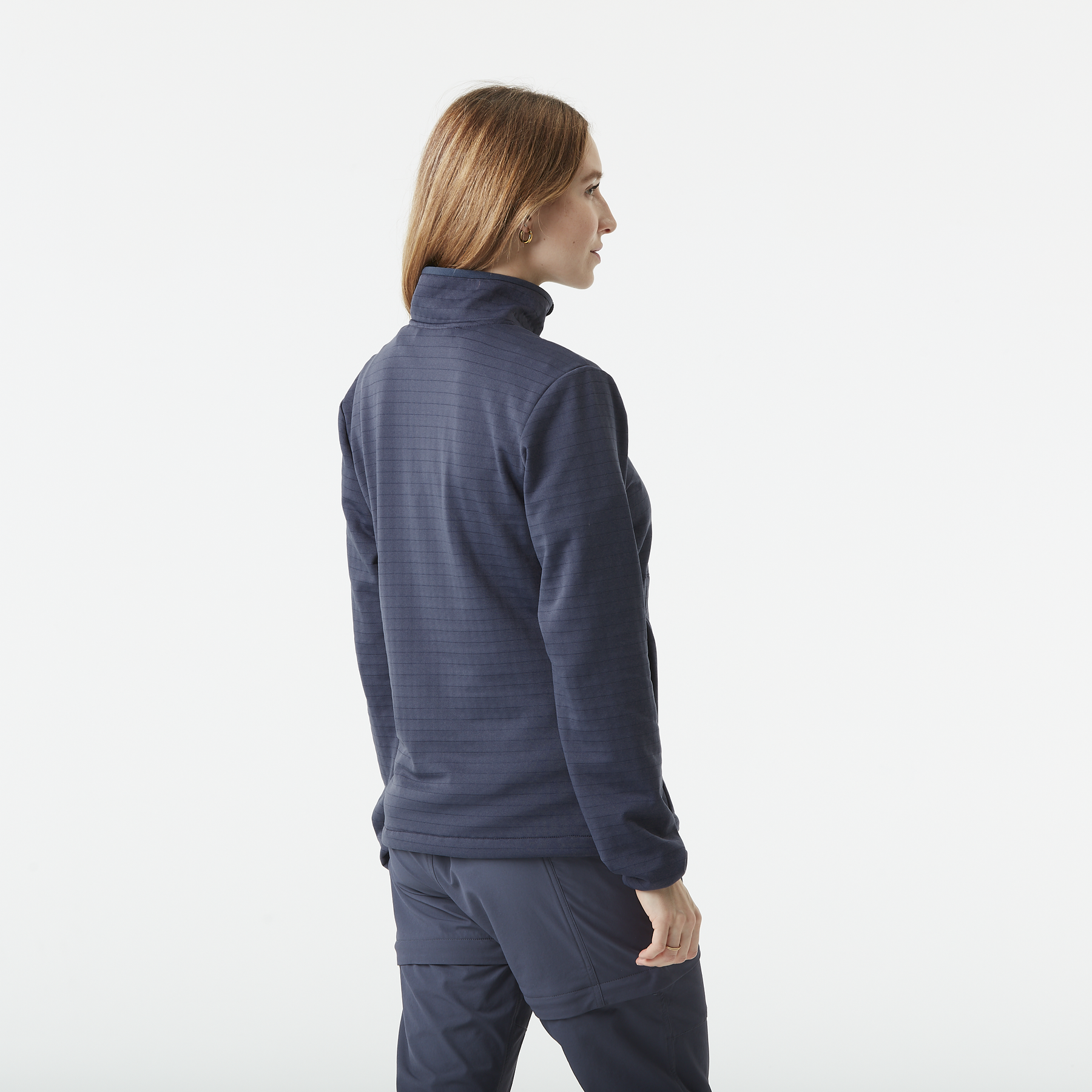 BAKE W 1/4 GRID FLEECE __color:Odyssey_Gray#17
