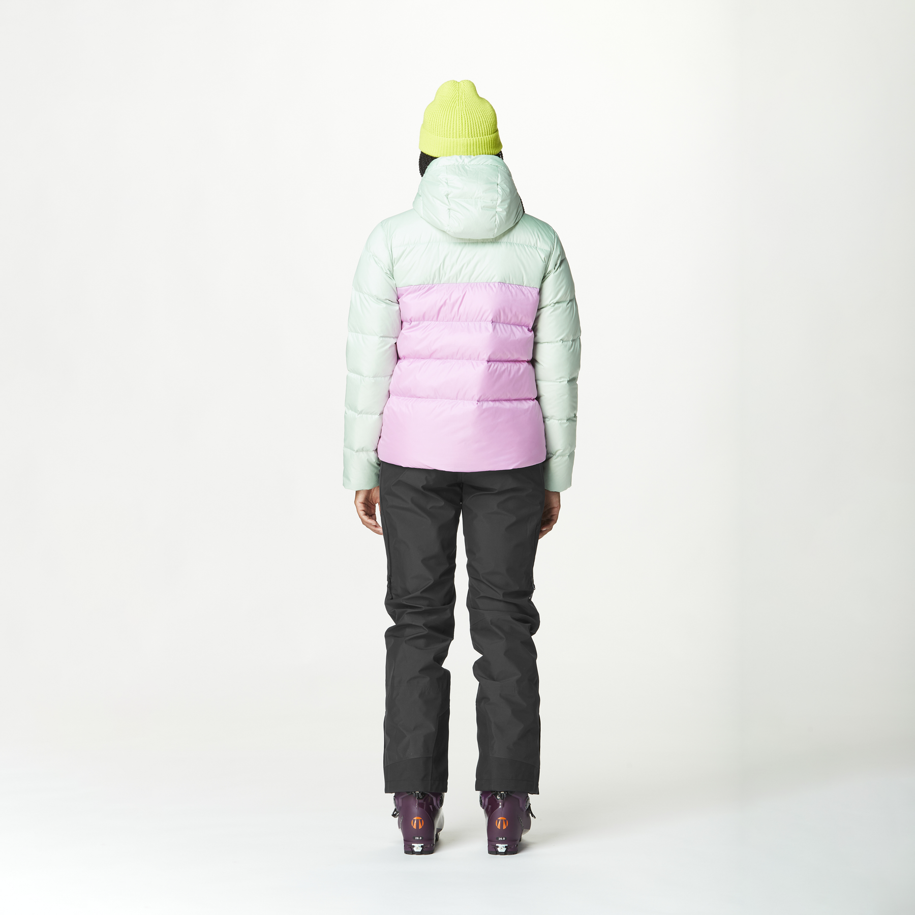 HI PUFF DOWN W JKT __color:Silt_Gr_Orch_Blurry_Wtr#23