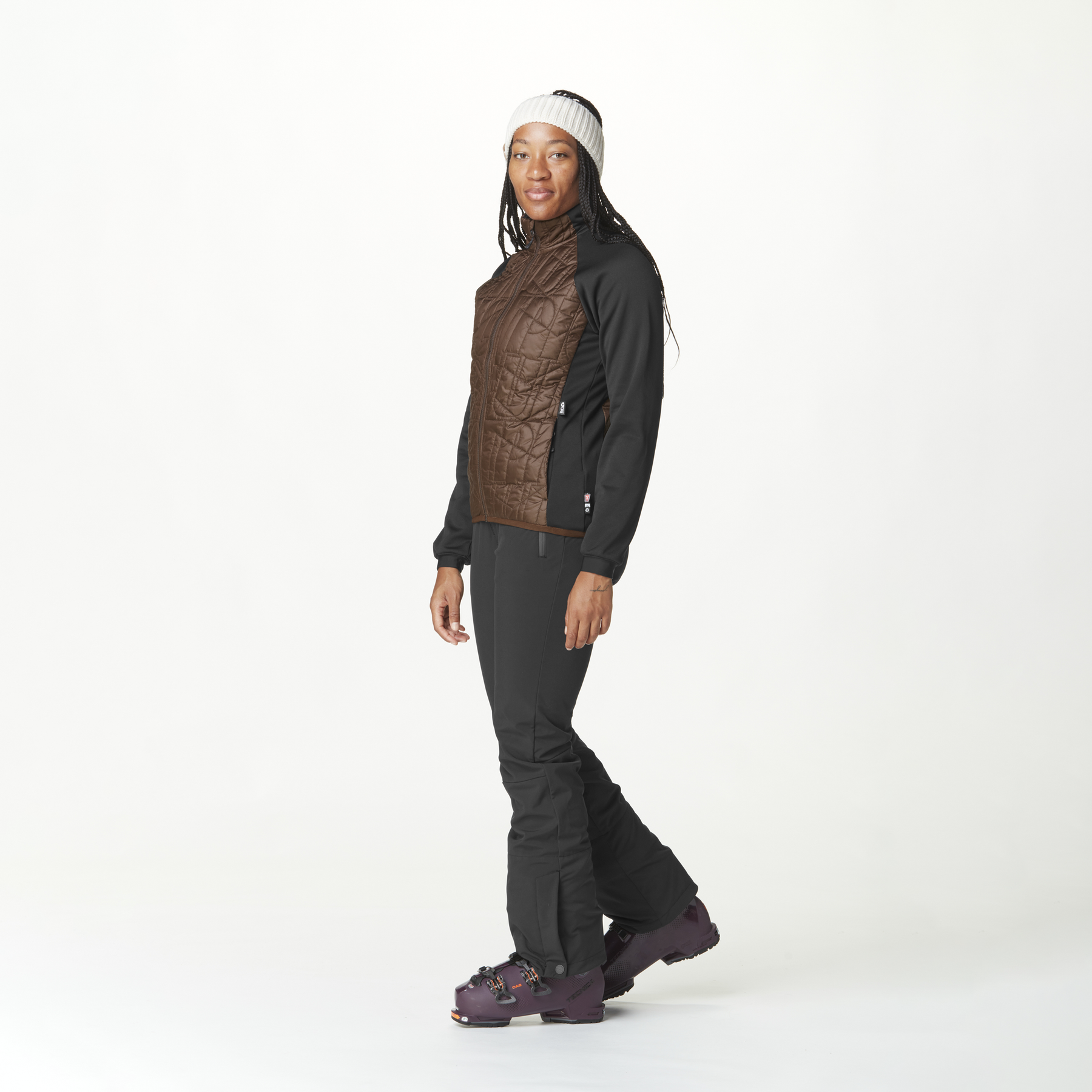TEHANIE HYBRID JKT __color:Chicory_Coffee#9