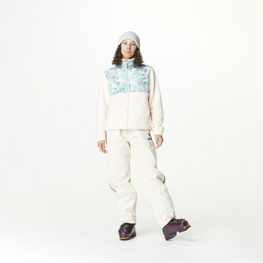 ZELKOVA PRINTED FLEECE __color:Blurry_Water_Print#1