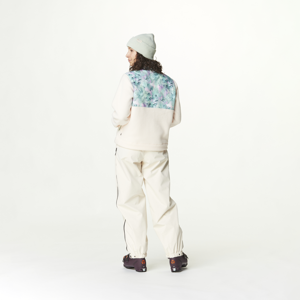 ZELKOVA PRINTED FLEECE __color:Blurry_Water_Print#3