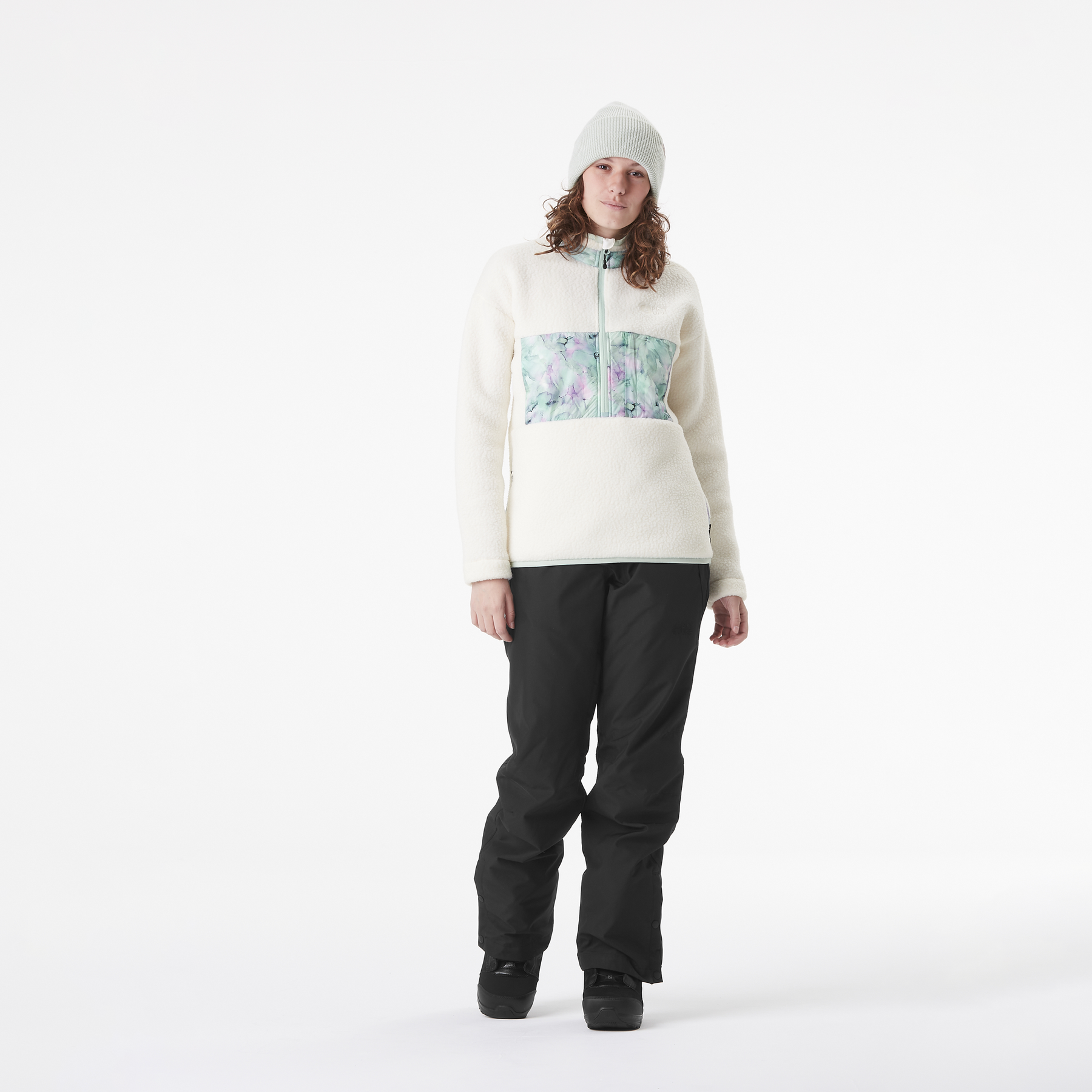 NAATIL 1/4 FLEECE __color:Light_Milk#10