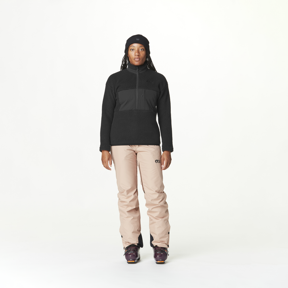 NAATIL 1/4 FLEECE __color:Black#3