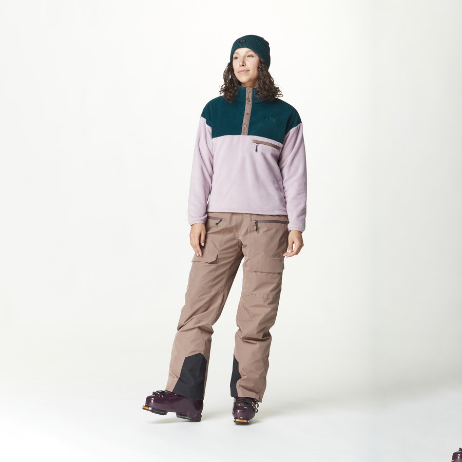 RETRO ARCCA W 1/4 FLEECE __color:Sea_Fog_Deep_Water#3