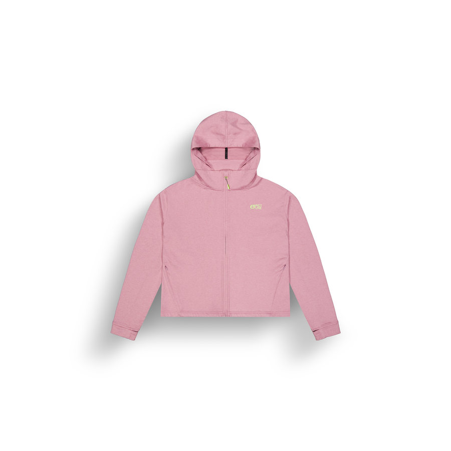 SHARI W ZIP TECH HOODIE __color:Mauve_Orchid#20