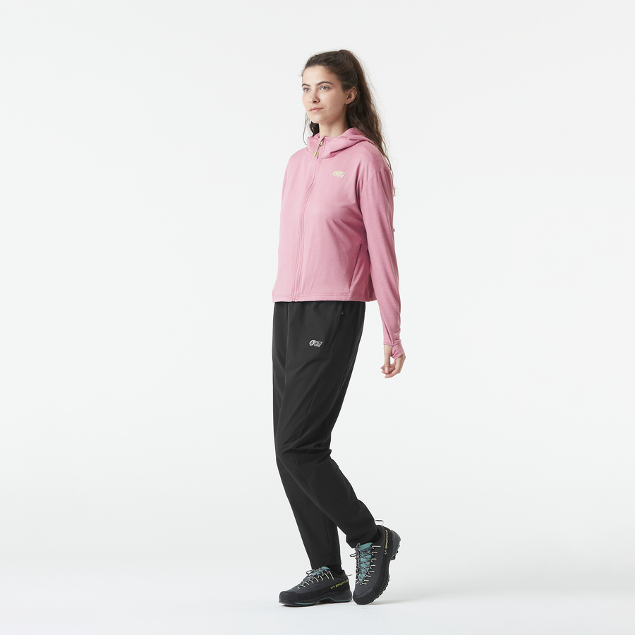 SHARI W ZIP TECH HOODIE __color:Mauve_Orchid#18