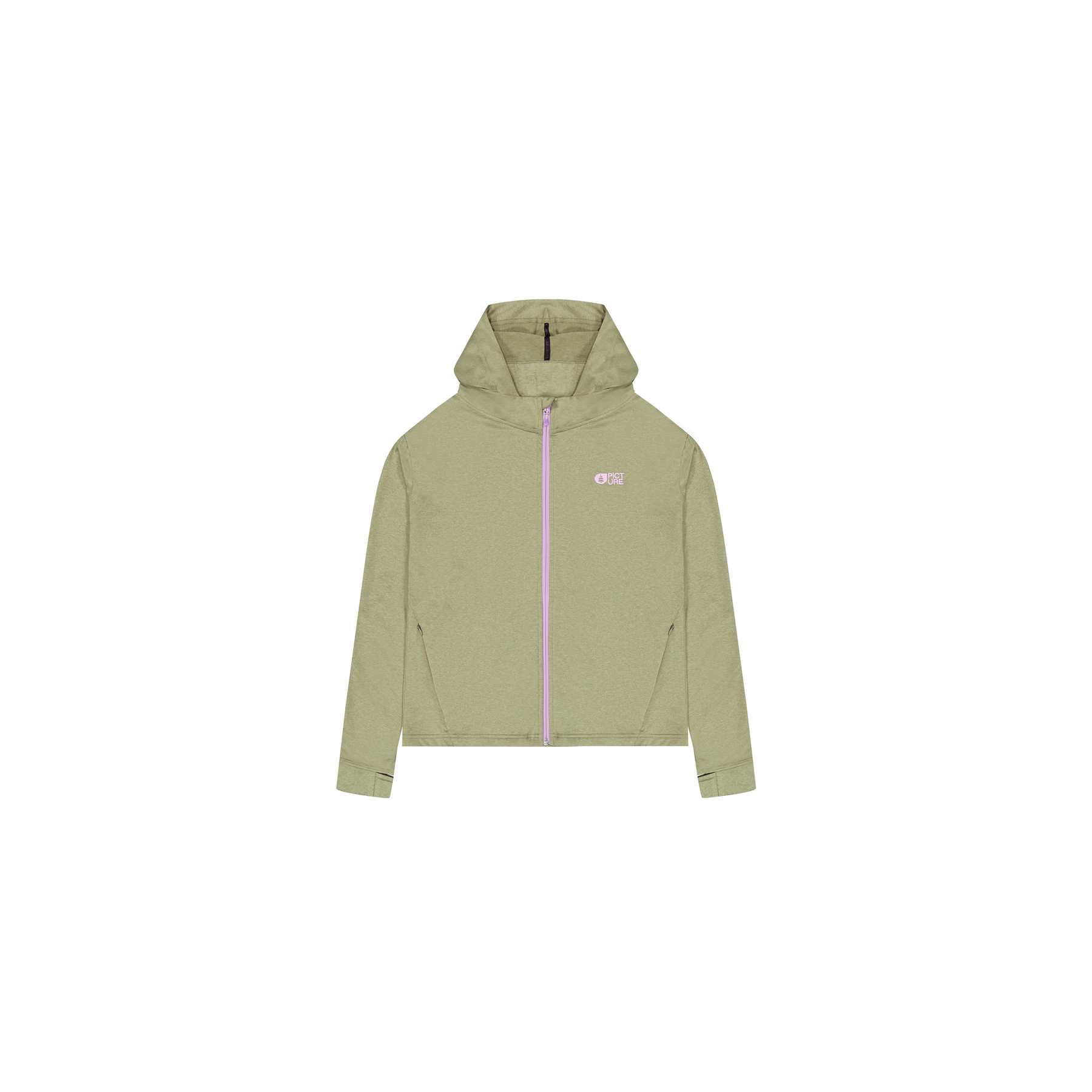 SHARI W ZIP TECH HOODIE __color:Aloe#7