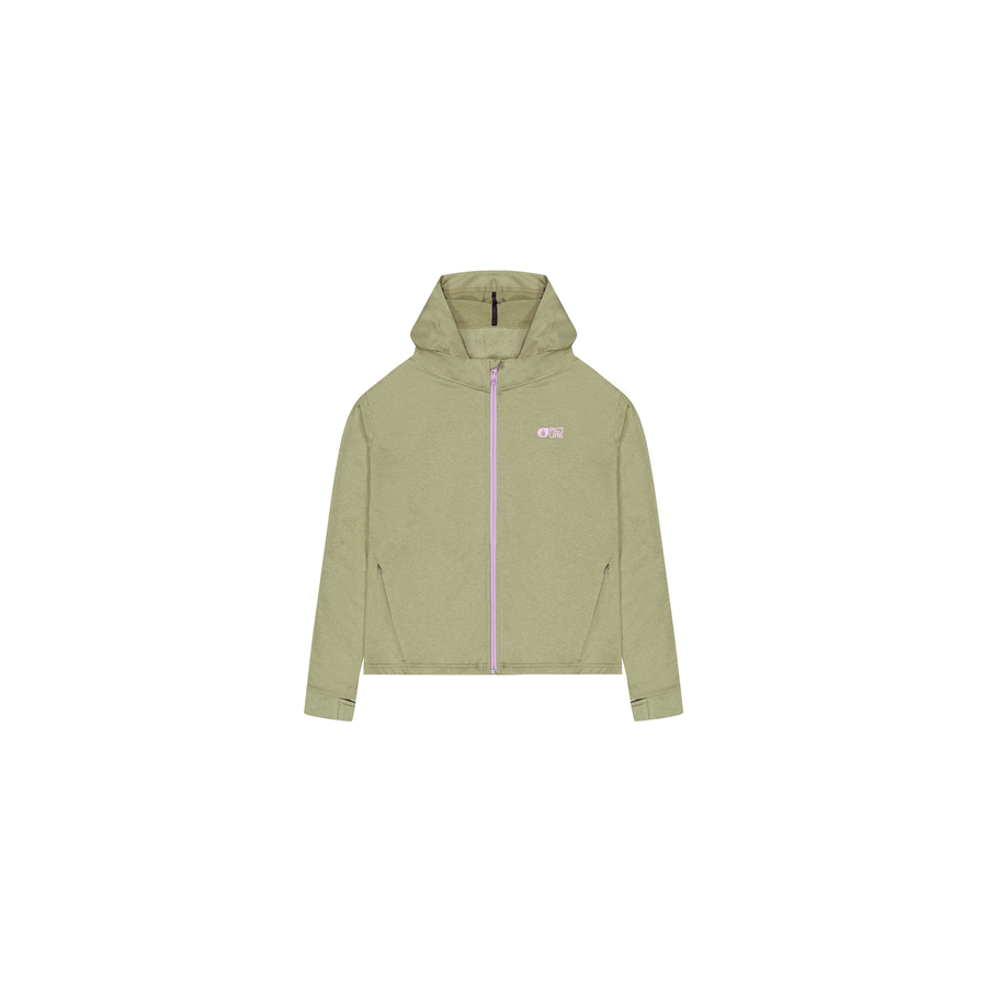 SHARI W ZIP TECH HOODIE __color:Aloe#7