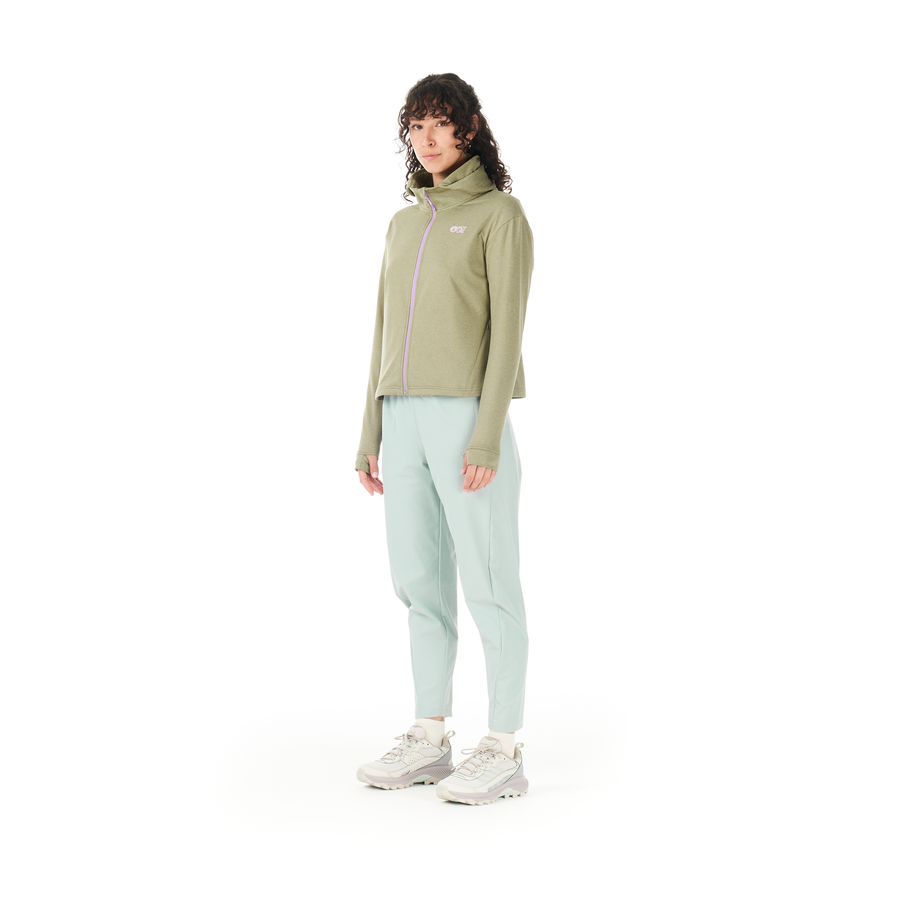 SHARI W ZIP TECH HOODIE __color:Aloe#3