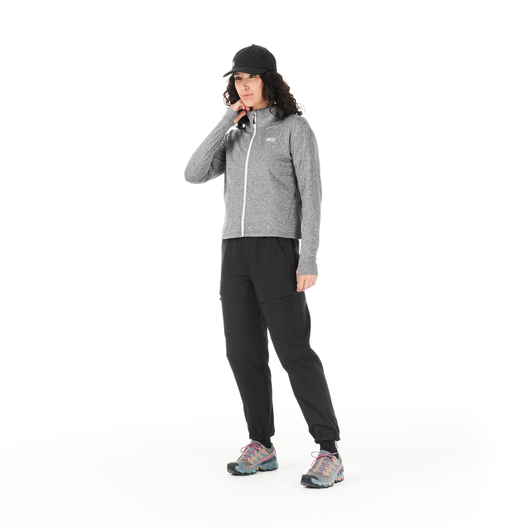 SHARI W ZIP TECH HOODIE __color:Black#11