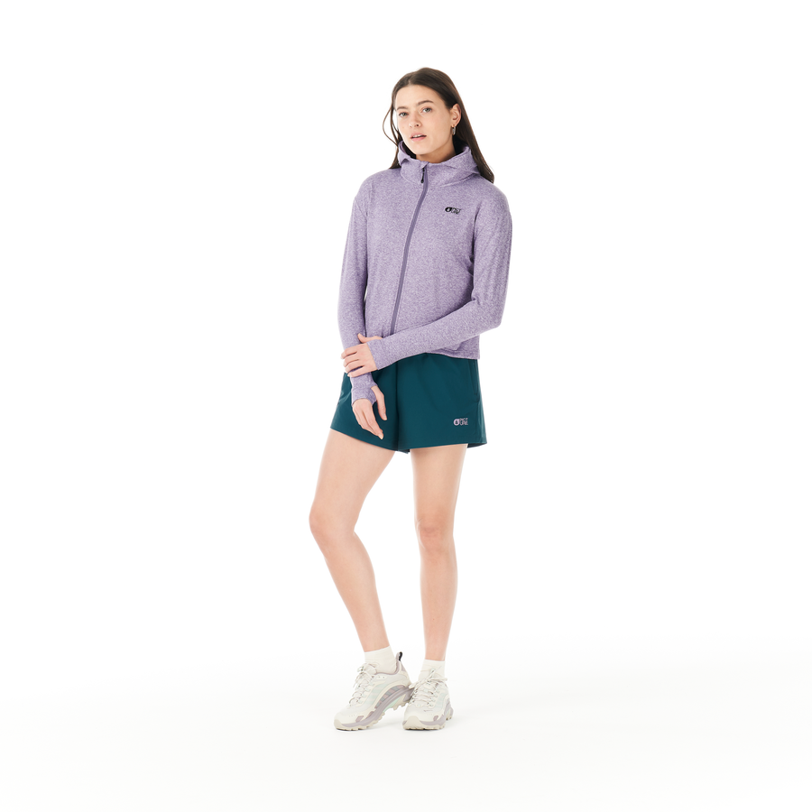 SHARI W ZIP TECH HOODIE __color:Purple_Haze#24