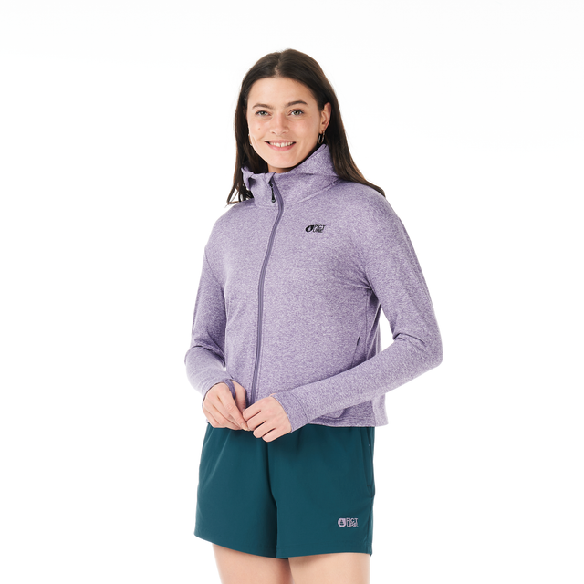 SHARI W ZIP TECH HOODIE __color:Purple_Haze#22