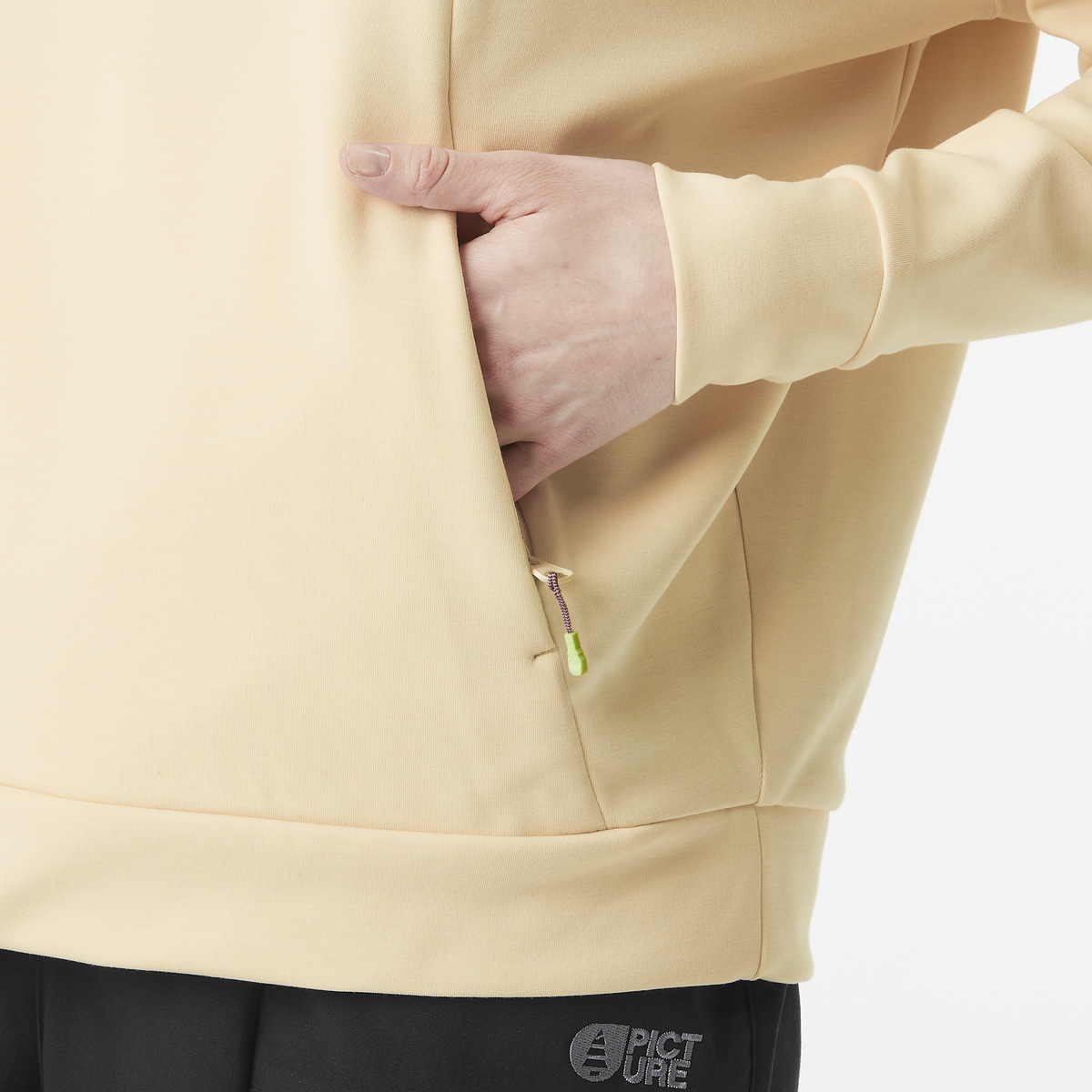 PLURIS W TECH HOODIE __color:Wood_Ash#31