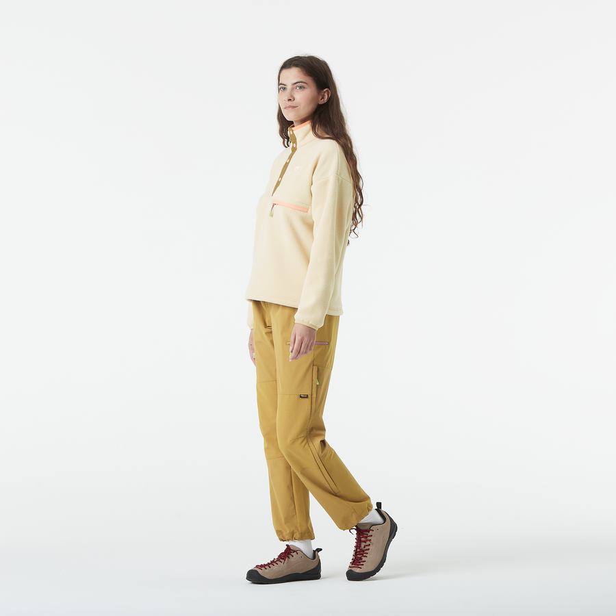 ARCCA W 1/4 FLEECE __color:Wood_Ash#8