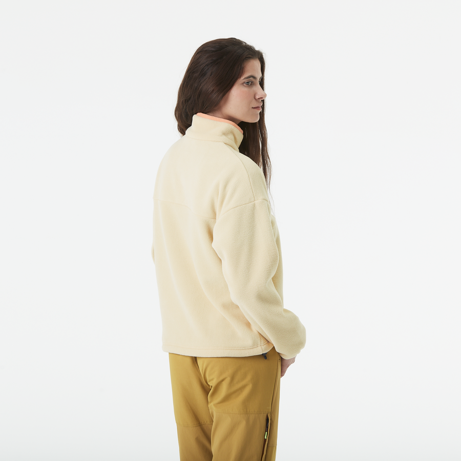 ARCCA W 1/4 FLEECE __color:Wood_Ash#9