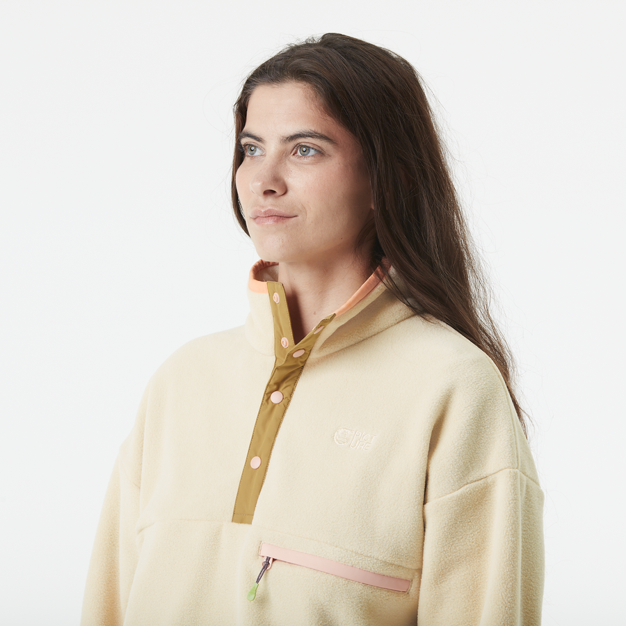 ARCCA W 1/4 FLEECE __color:Wood_Ash#10