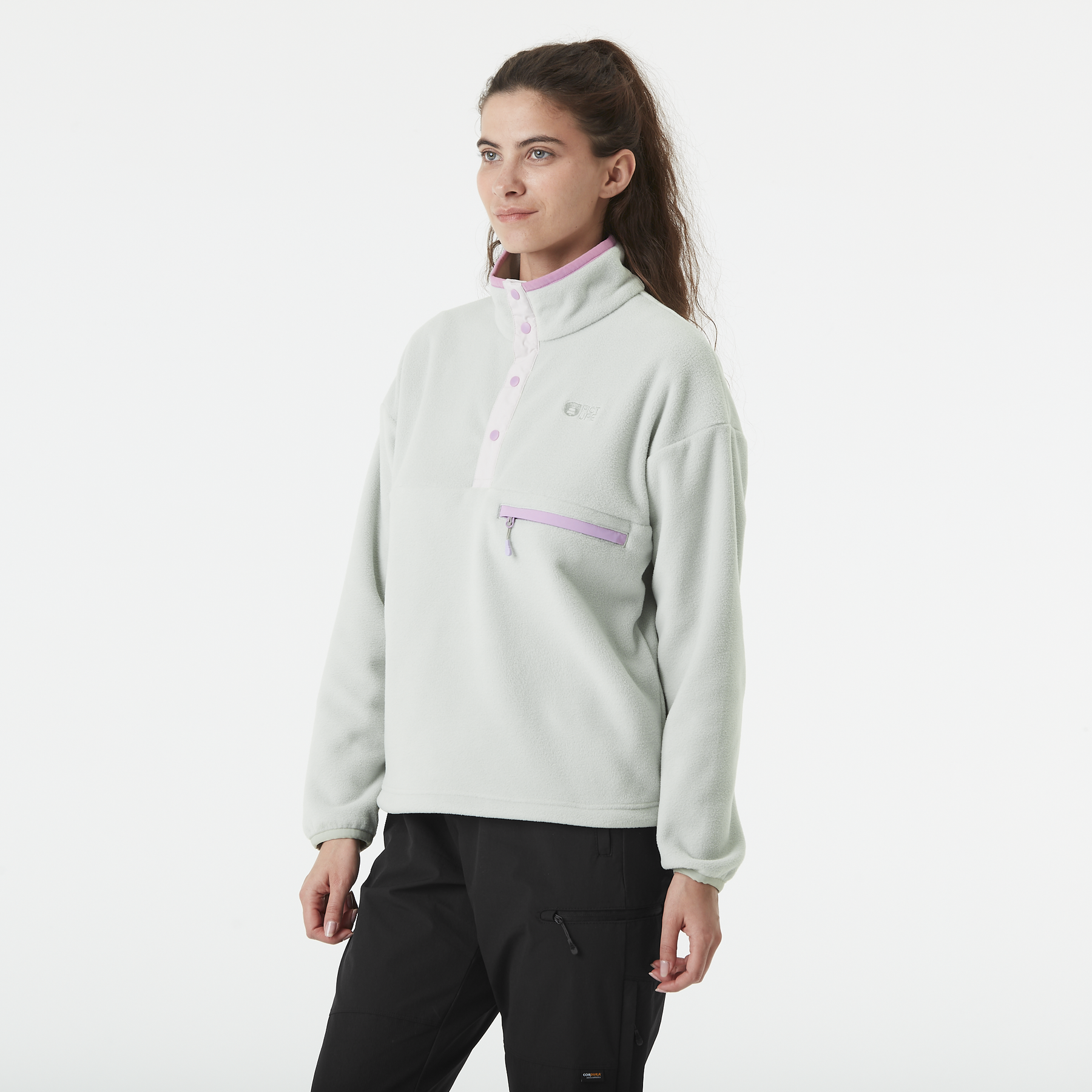 ARCCA W 1/4 FLEECE __color:Cloudy_Blue#0