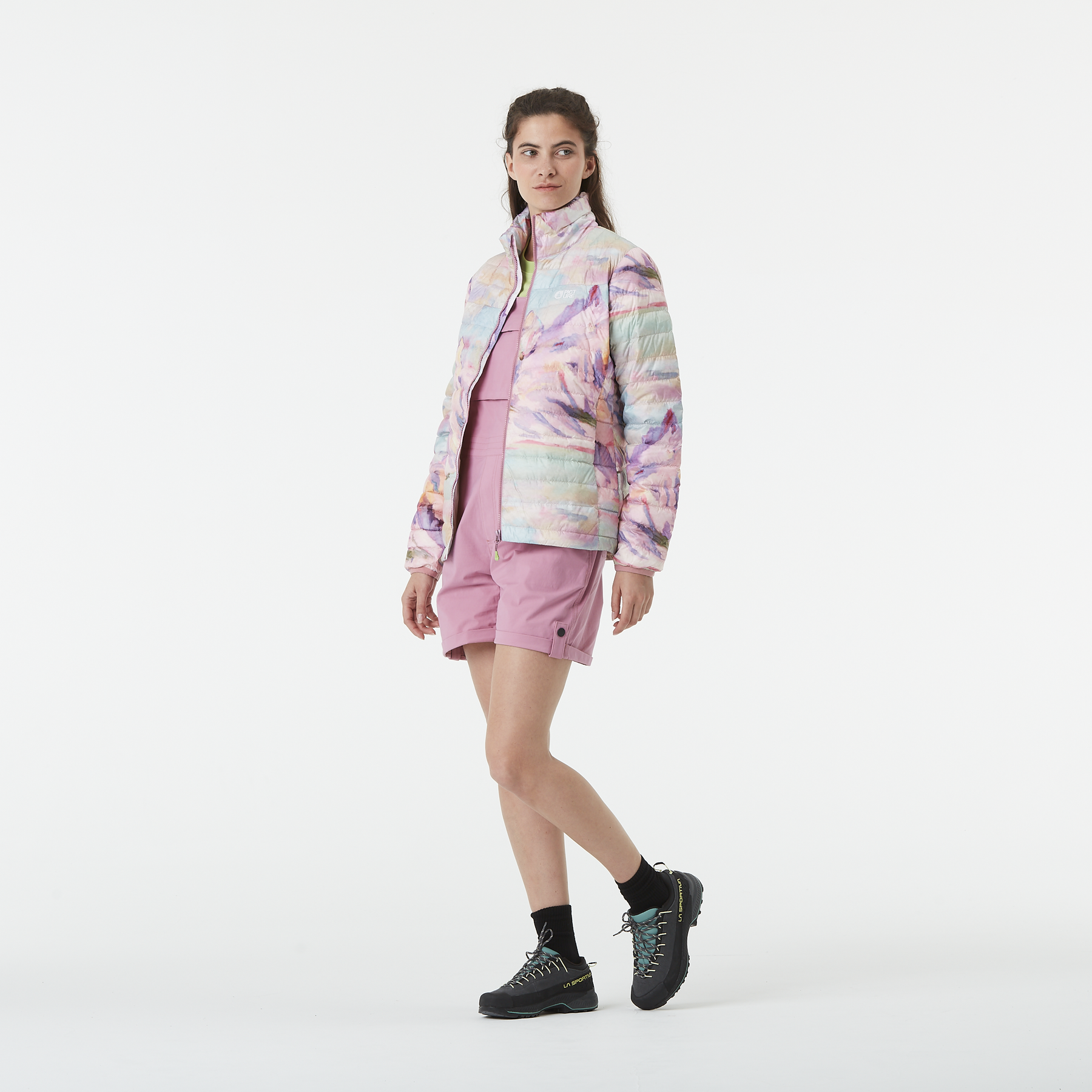 LIGHT PUFF W PRINTED JKT __color:Montanea_Print#0