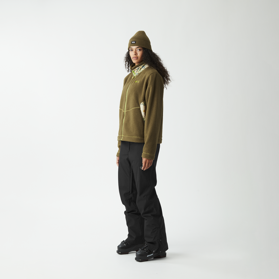 ZELKOVA ZIP FLEECE __color:Tobacco#2