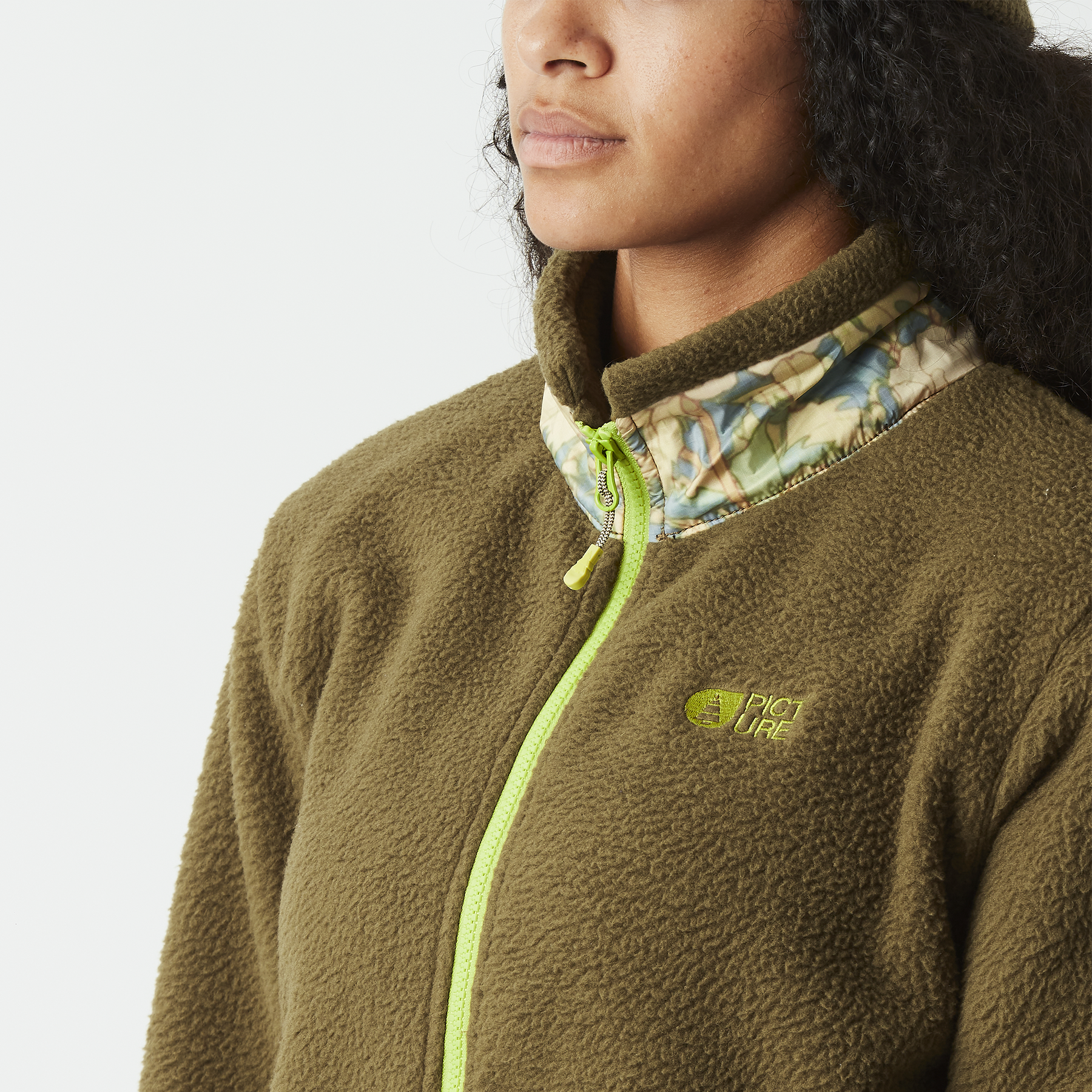 ZELKOVA ZIP FLEECE __color:Tobacco#3