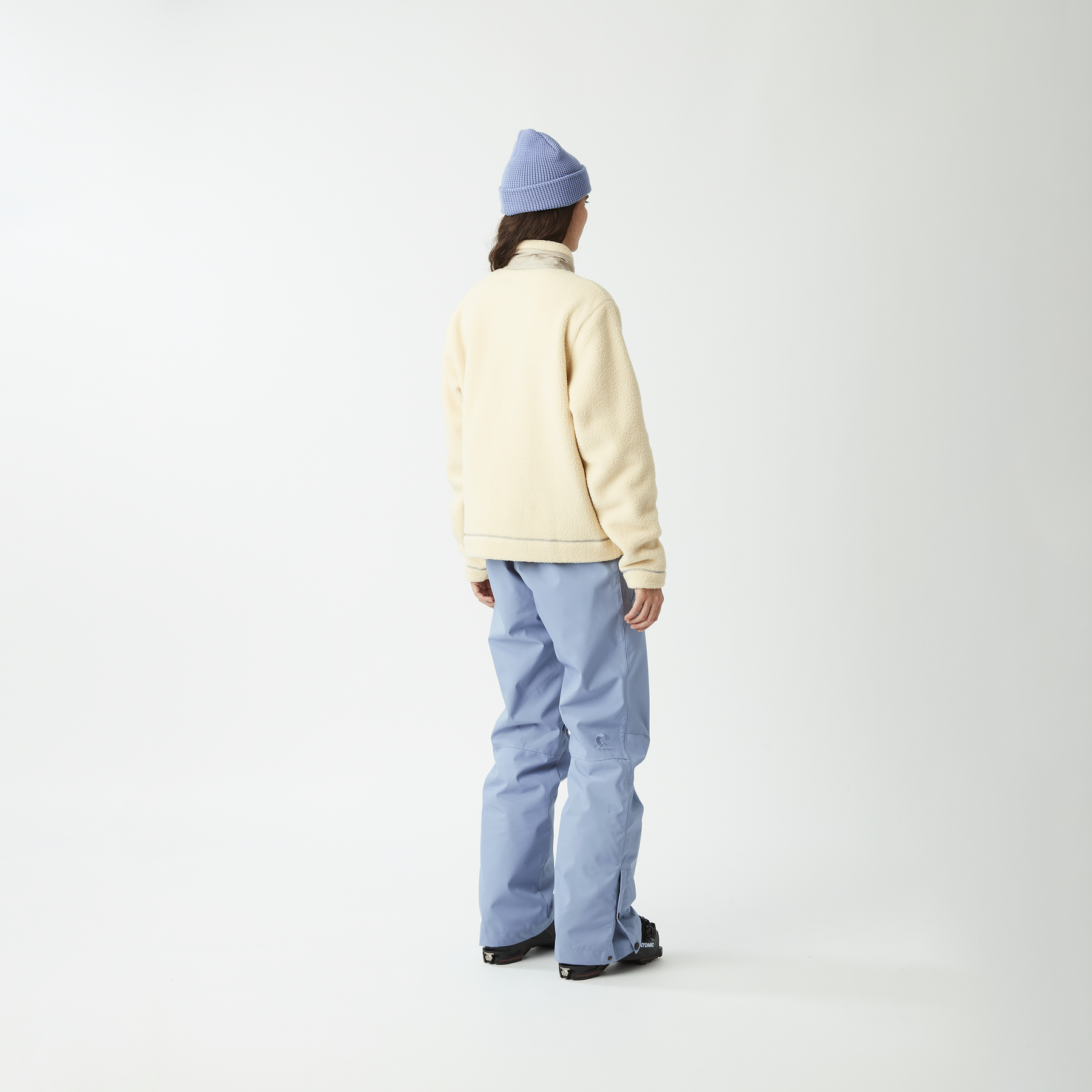ZELKOVA ZIP FLEECE __color:Wood_Ash#8