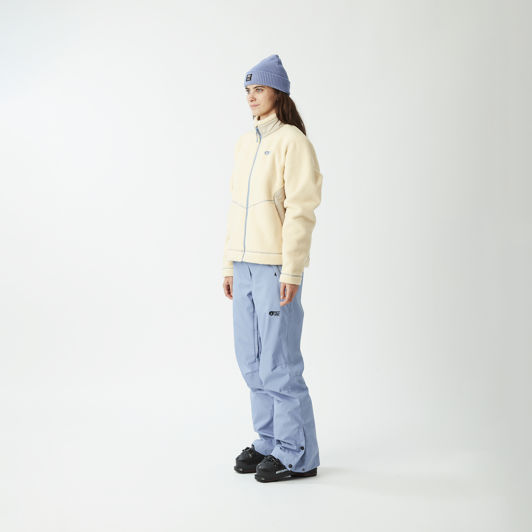 ZELKOVA ZIP FLEECE __color:Wood_Ash#9