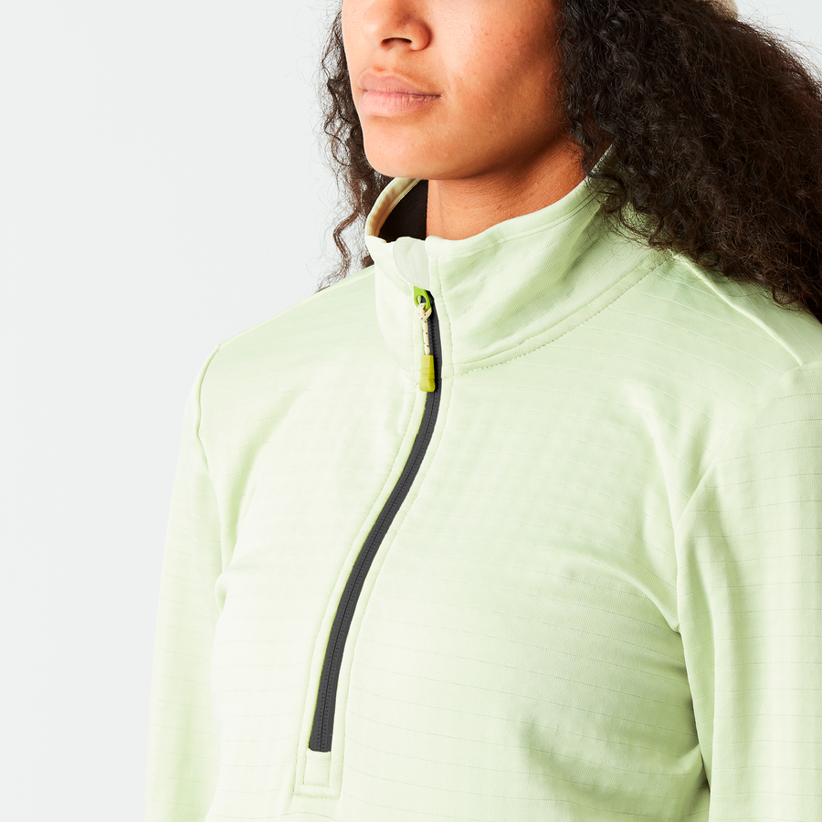 BAKE W 1/4 GRID FLEECE __color:Tender_Green#18