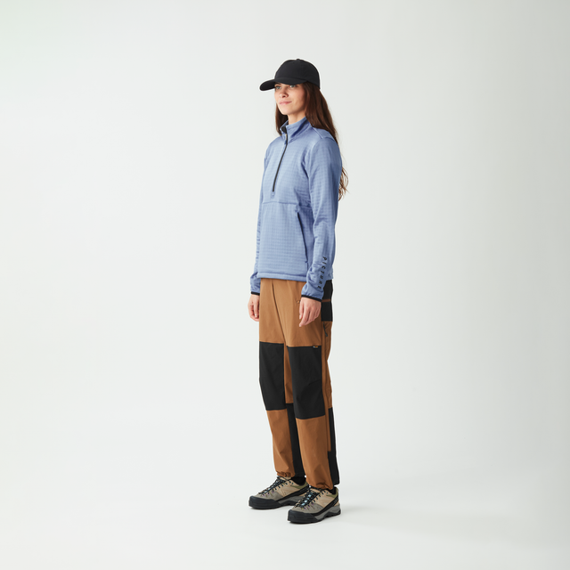 BAKE W 1/4 GRID FLEECE __color:Stonewash#8