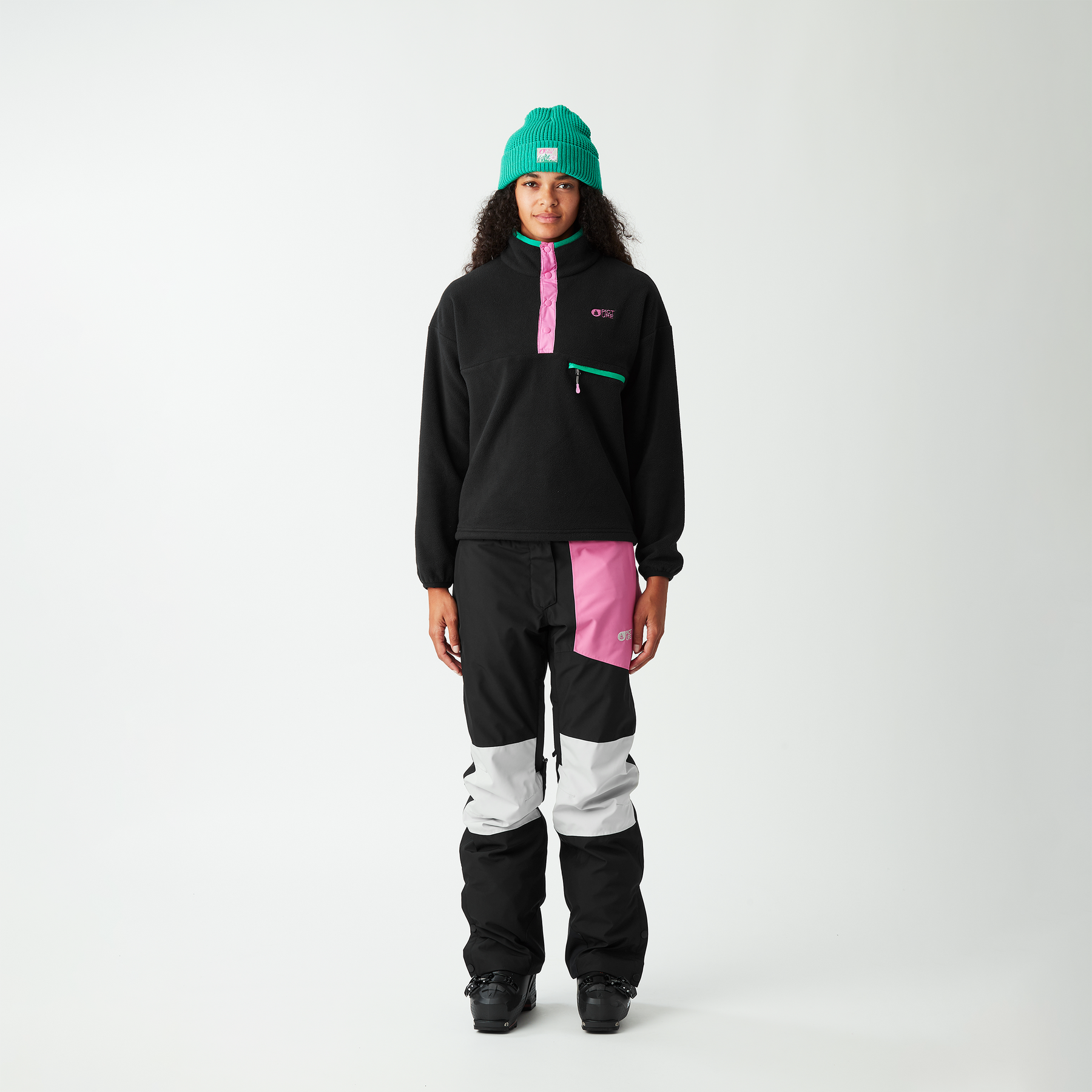 ARCCA W 1/4 FLEECE __color:Black#1