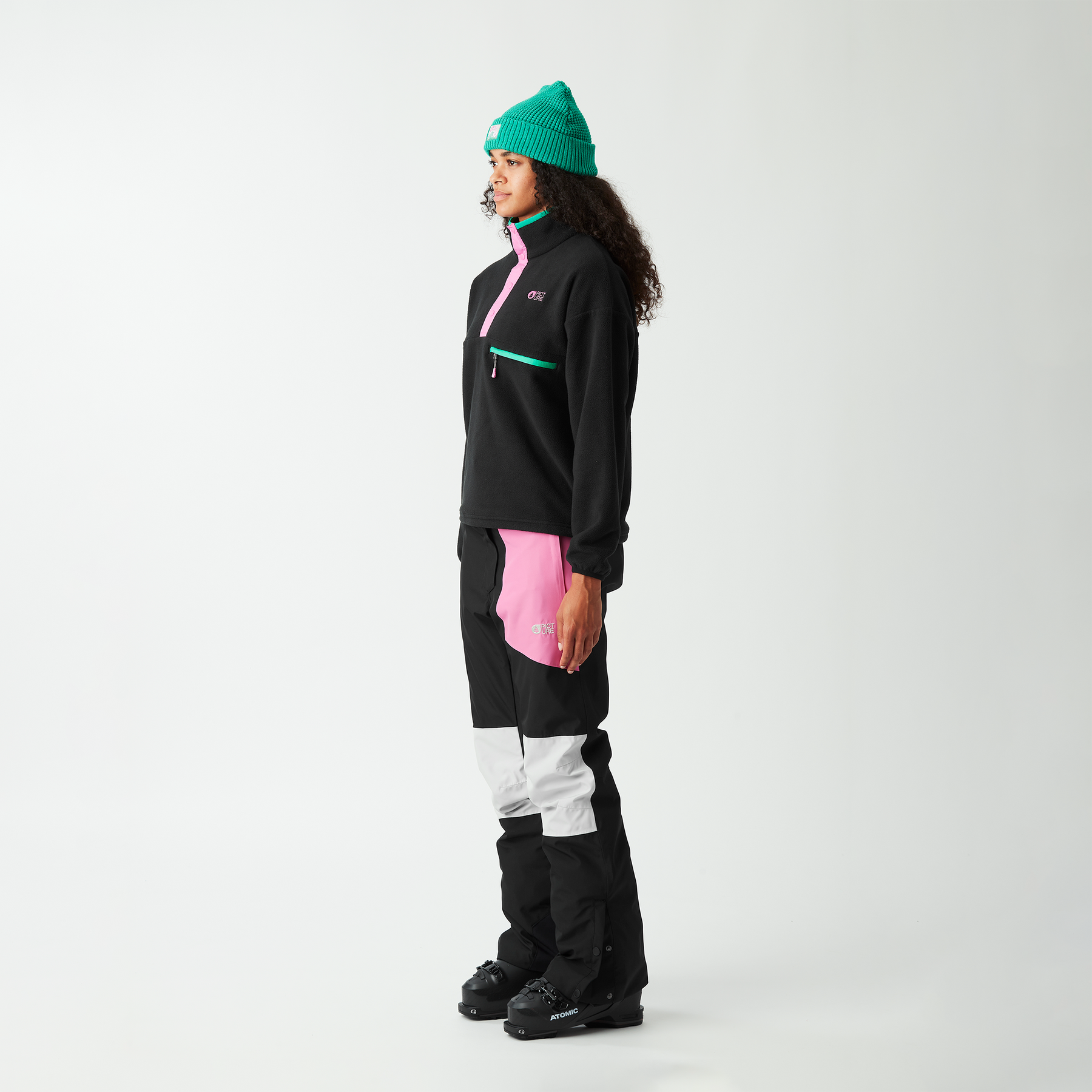 ARCCA W 1/4 FLEECE __color:Black#3