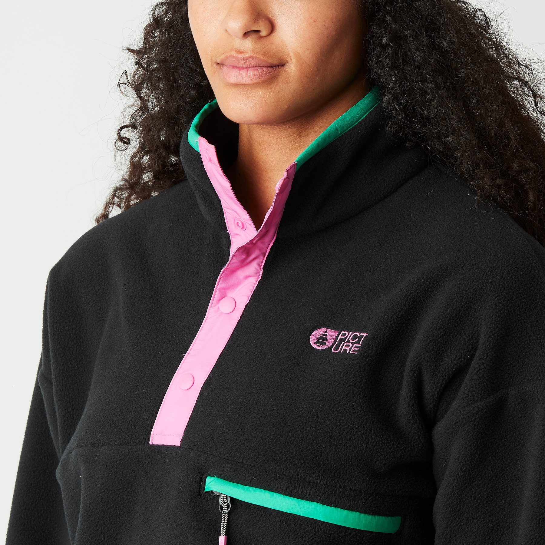 ARCCA W 1/4 FLEECE __color:Black#4