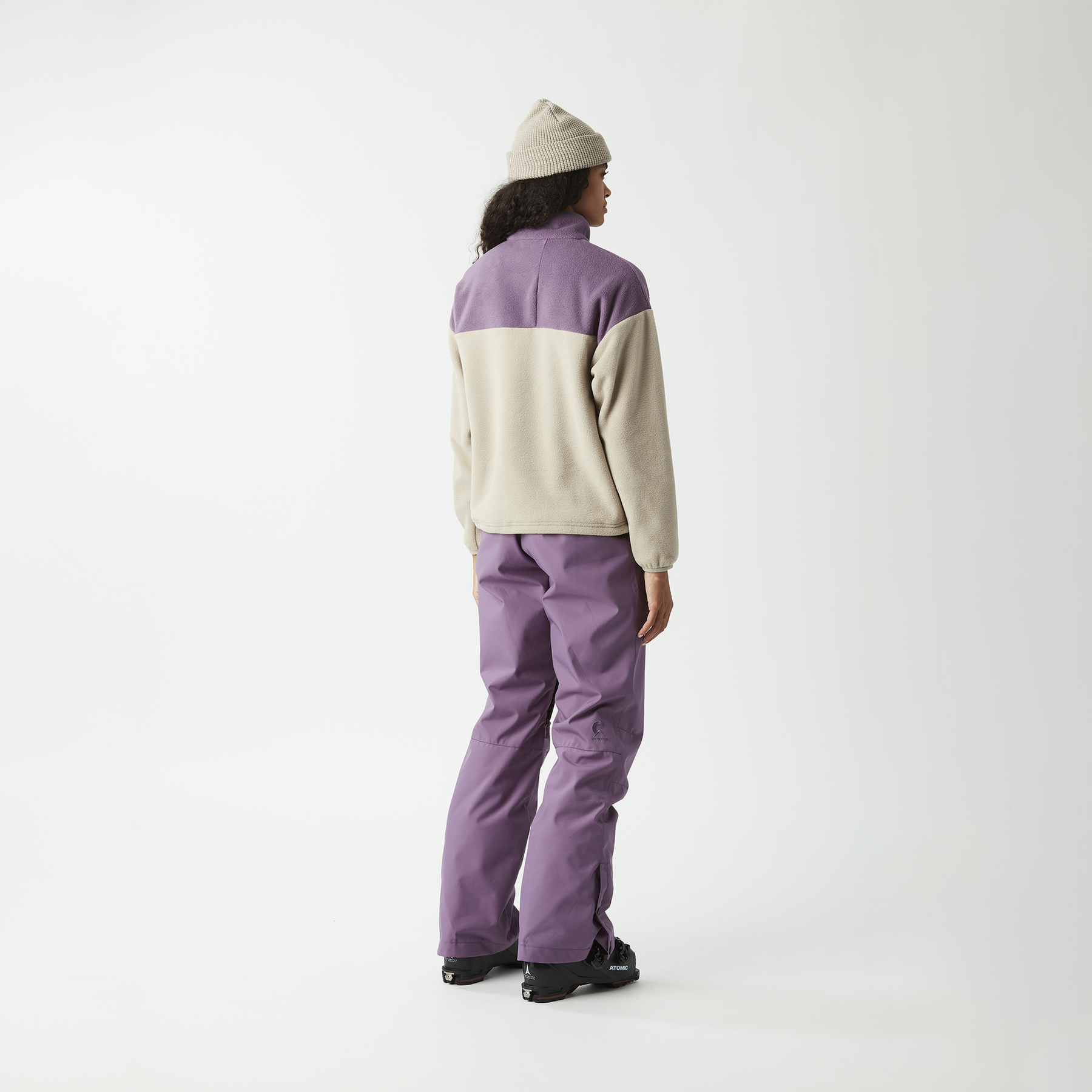 ARCCA W 1/4 FLEECE __color:Pure_Cashmere#9