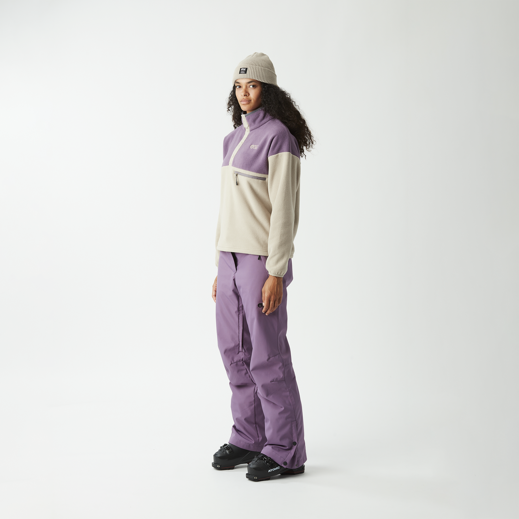 ARCCA W 1/4 FLEECE __color:Pure_Cashmere#10