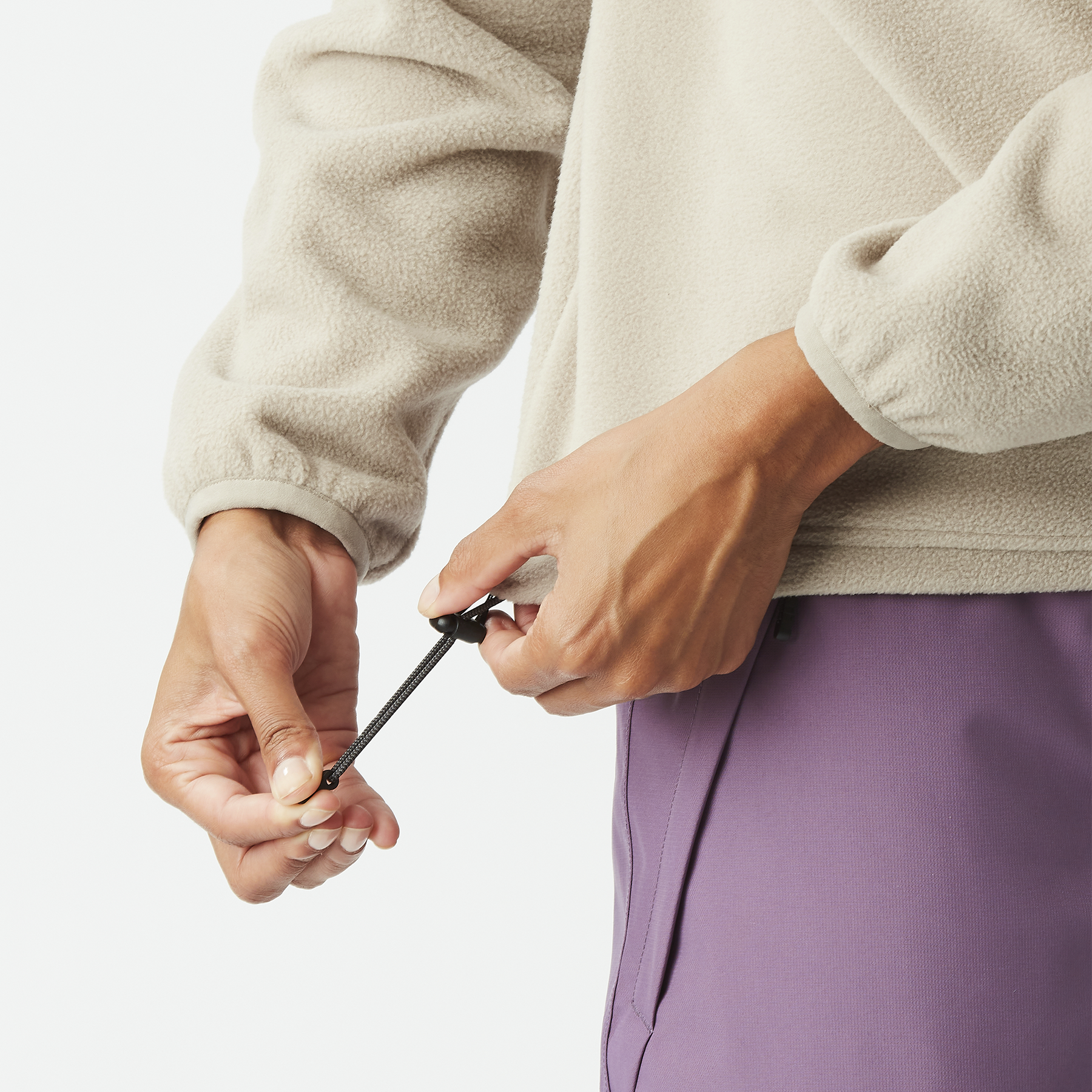 ARCCA W 1/4 FLEECE __color:Pure_Cashmere#12