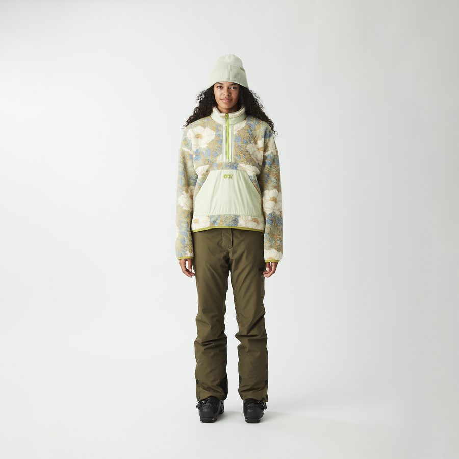 ZELKOVA 1/4 PRINT FLEECE __color:Timeless_Flower_Print#8