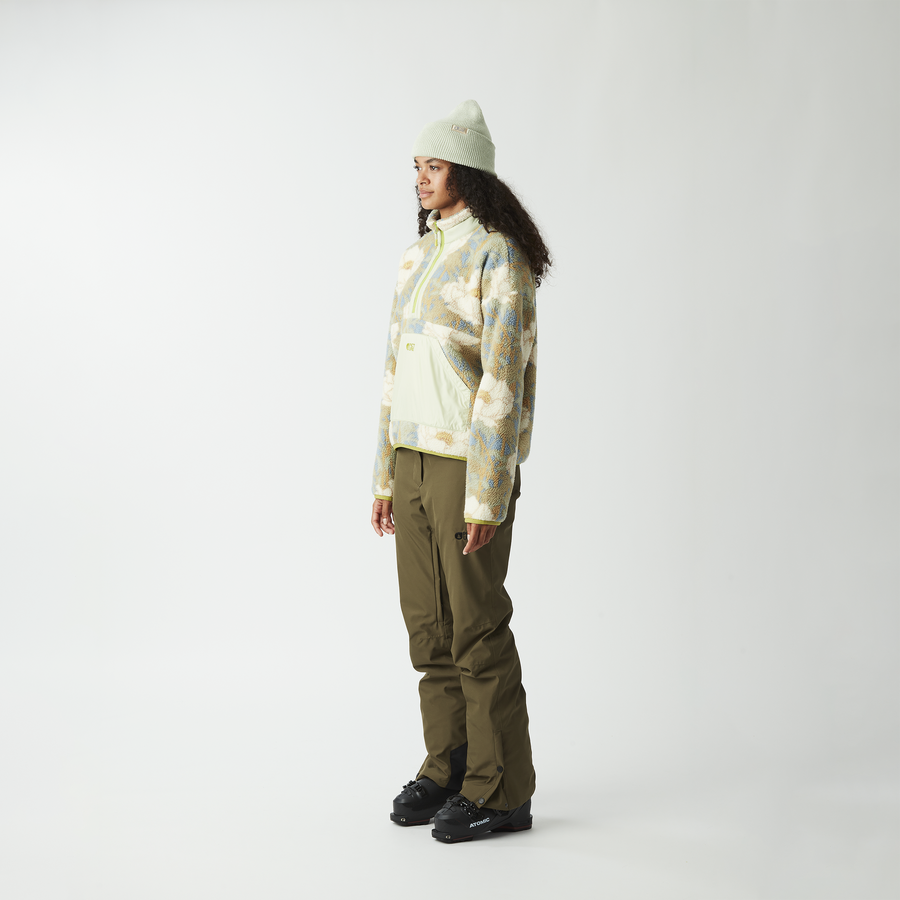 ZELKOVA 1/4 PRINT FLEECE __color:Timeless_Flower_Print#10
