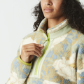 ZELKOVA 1/4 PRINT FLEECE __color:Timeless_Flower_Print#11