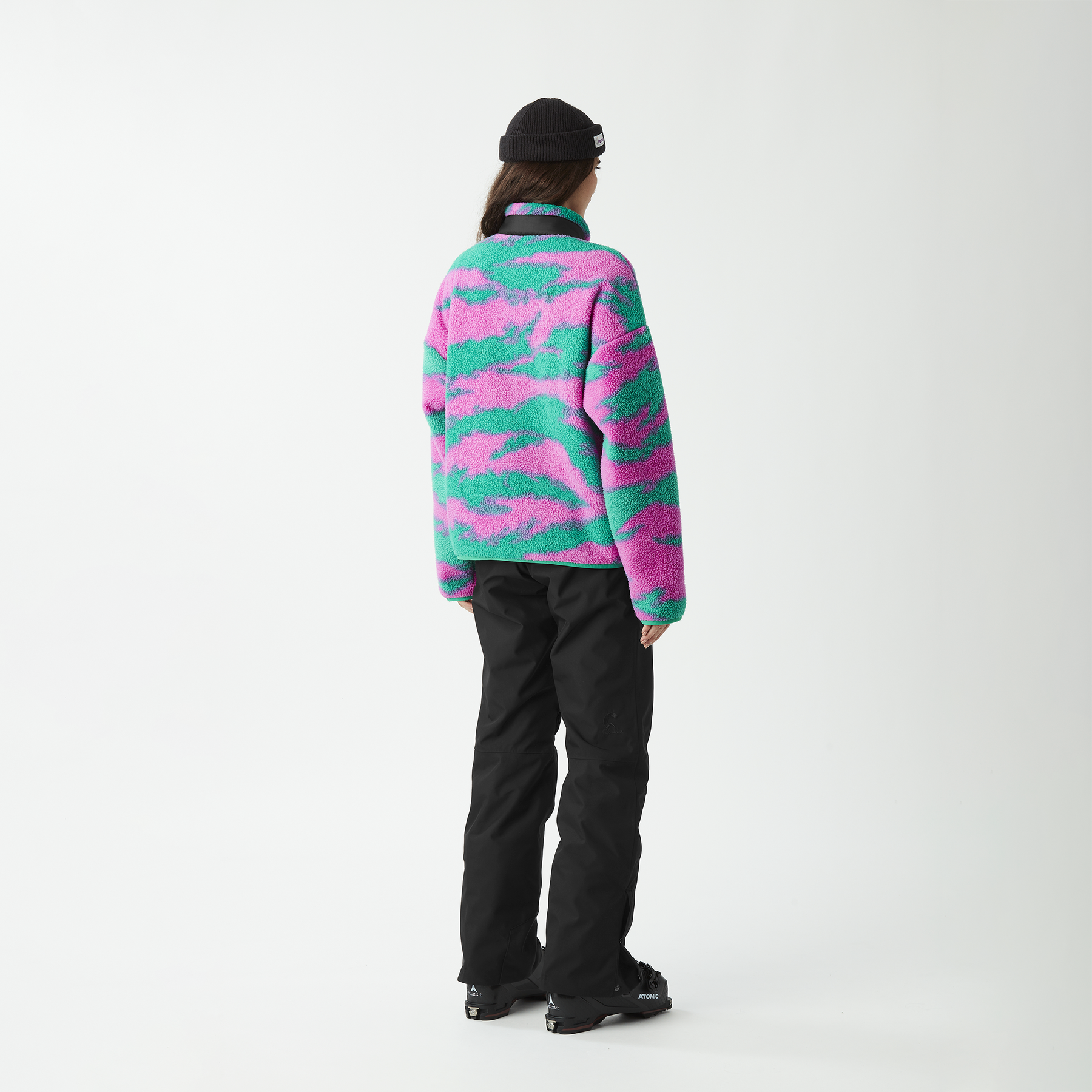 ZELKOVA 1/4 PRINT FLEECE __color:Retro_Bliss_Print#1