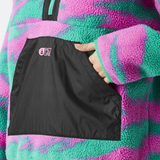 ZELKOVA 1/4 PRINT FLEECE __color:Retro_Bliss_Print#4