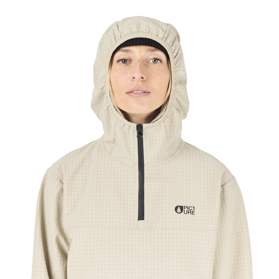 PARAGA W ZIP HOODIE __color:Pure_Cashmere#14