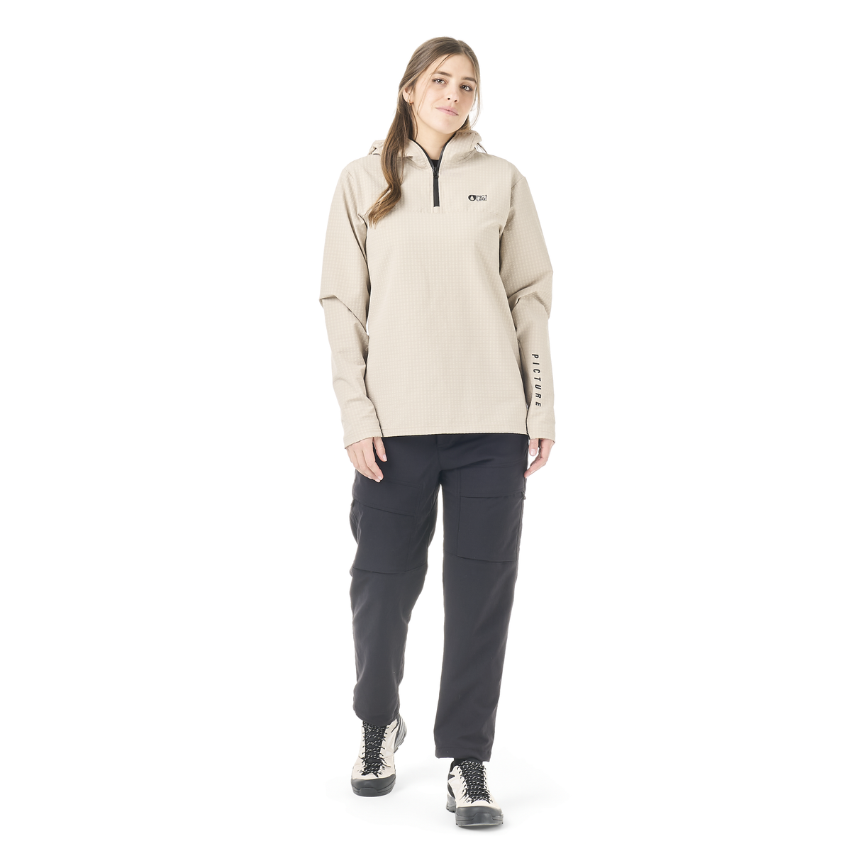 PARAGA W ZIP HOODIE __color:Pure_Cashmere#15