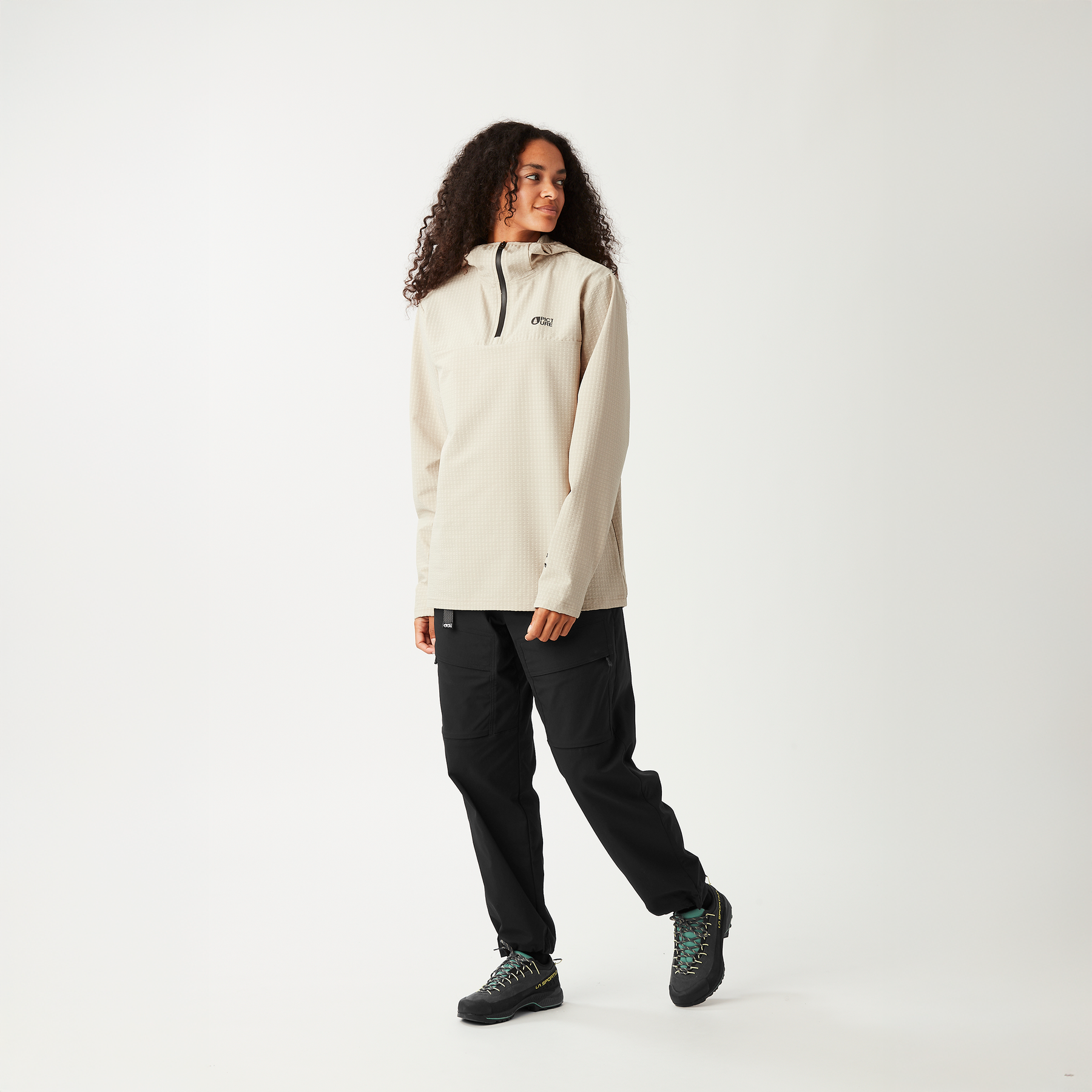 PARAGA W ZIP HOODIE __color:Pure_Cashmere#10