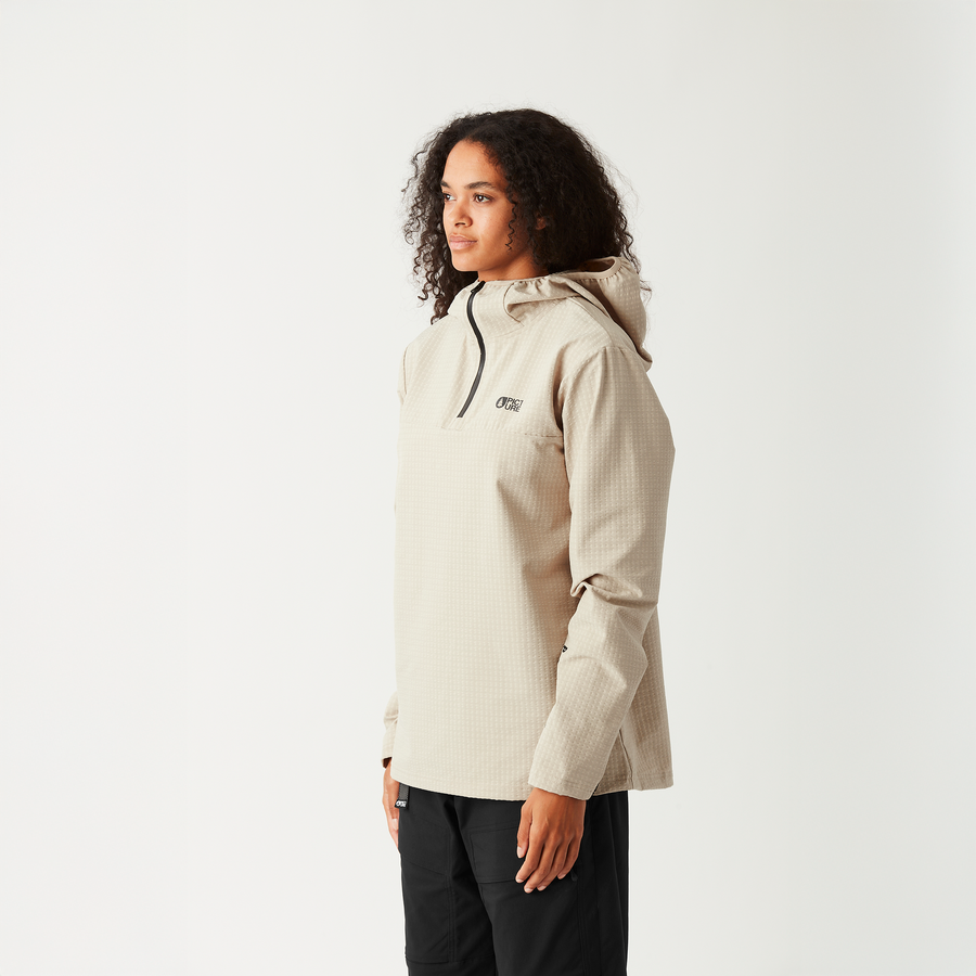 PARAGA W ZIP HOODIE __color:Pure_Cashmere#8