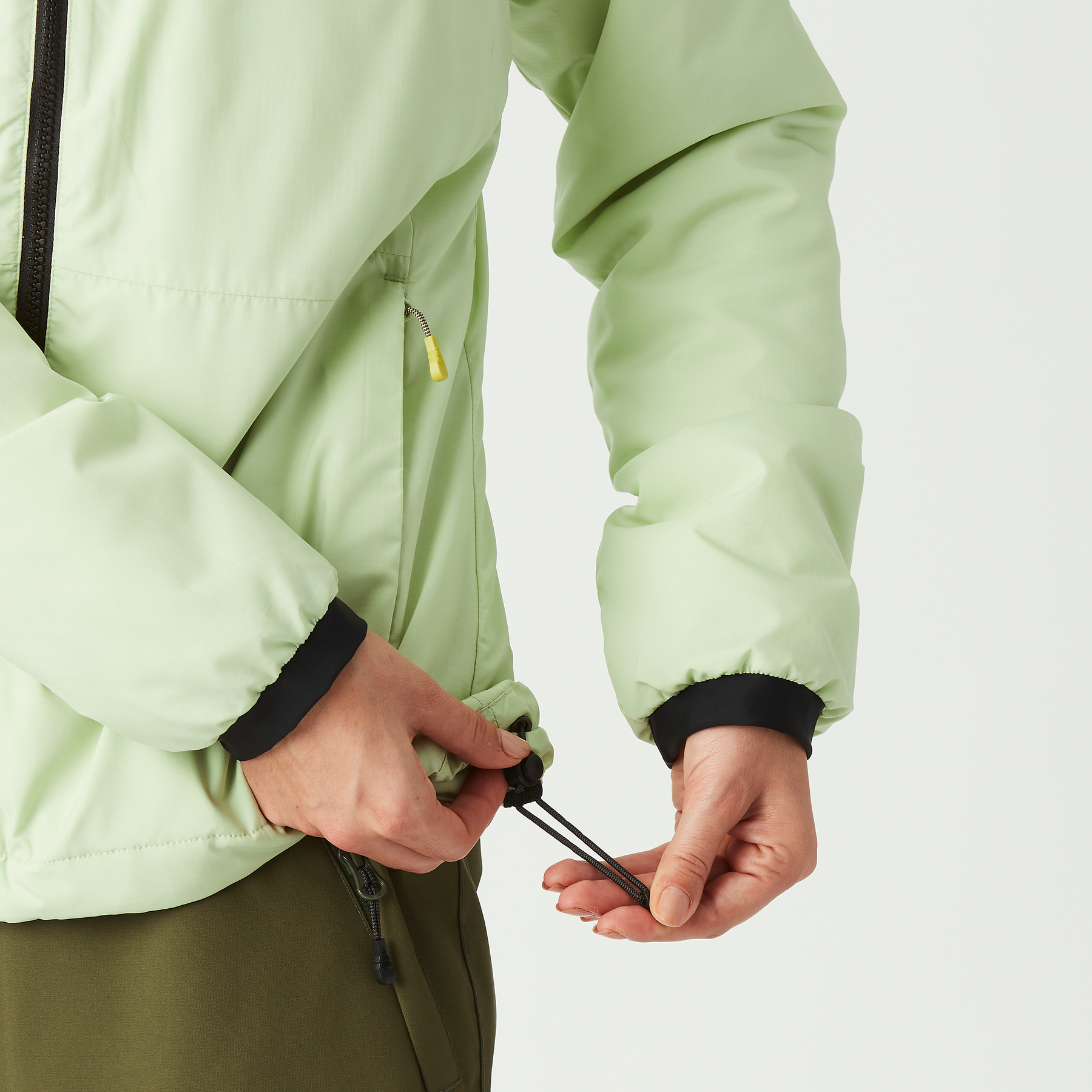 LANIN W HOODED JKT __color:Tender_Green#27