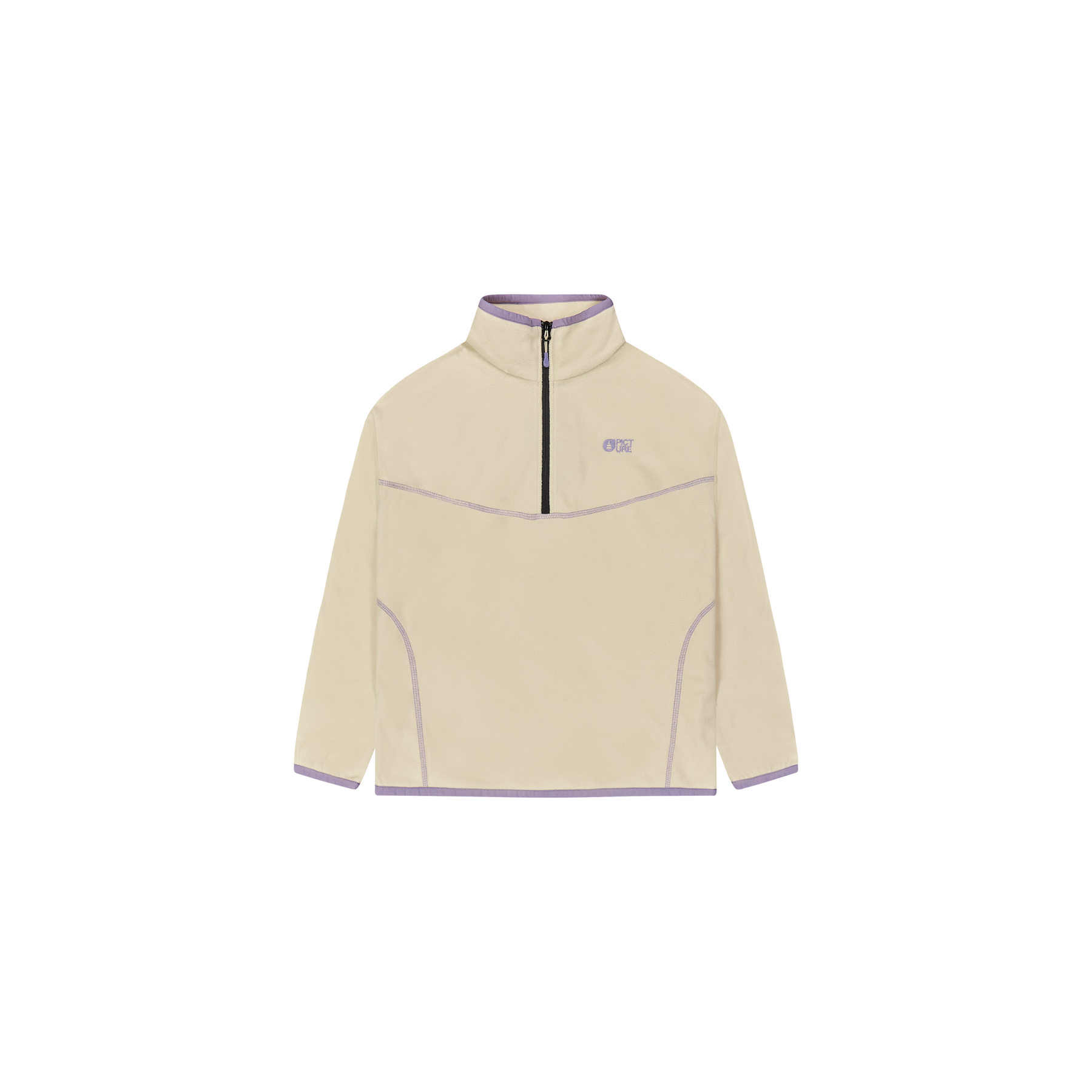 INARIA W 1/4 FLEECE __color:Wood_Ash#10